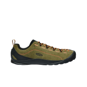 Keen Jasper Suede Sneakers Dark Olive Scarlet Ibis