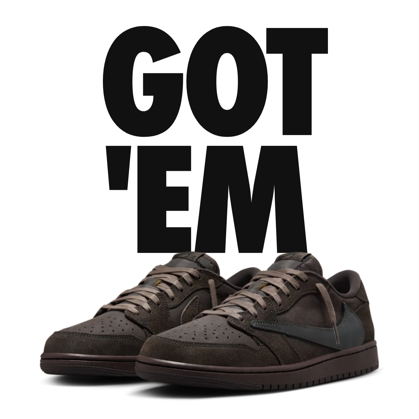 Jordan 1 x Travis Scott Retro Low OG SP Velvet Brown and Dark Mocha 착용 스타일