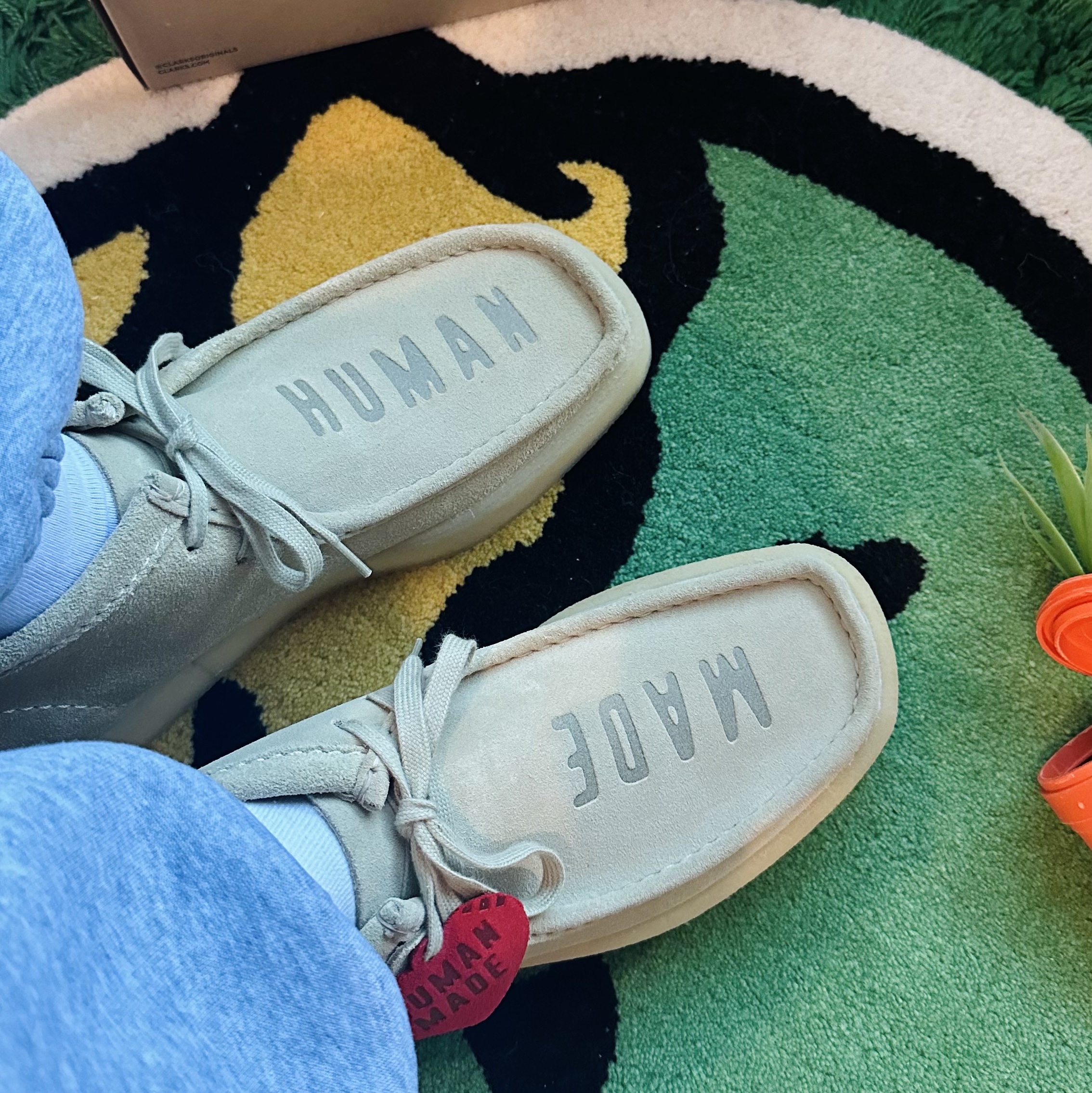 Clarks x Human Made Wallabee Made Beige 착용 스타일