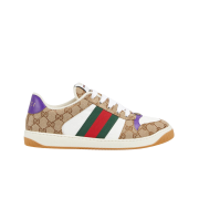Gucci Screener Sneakers Beige Dark Brown