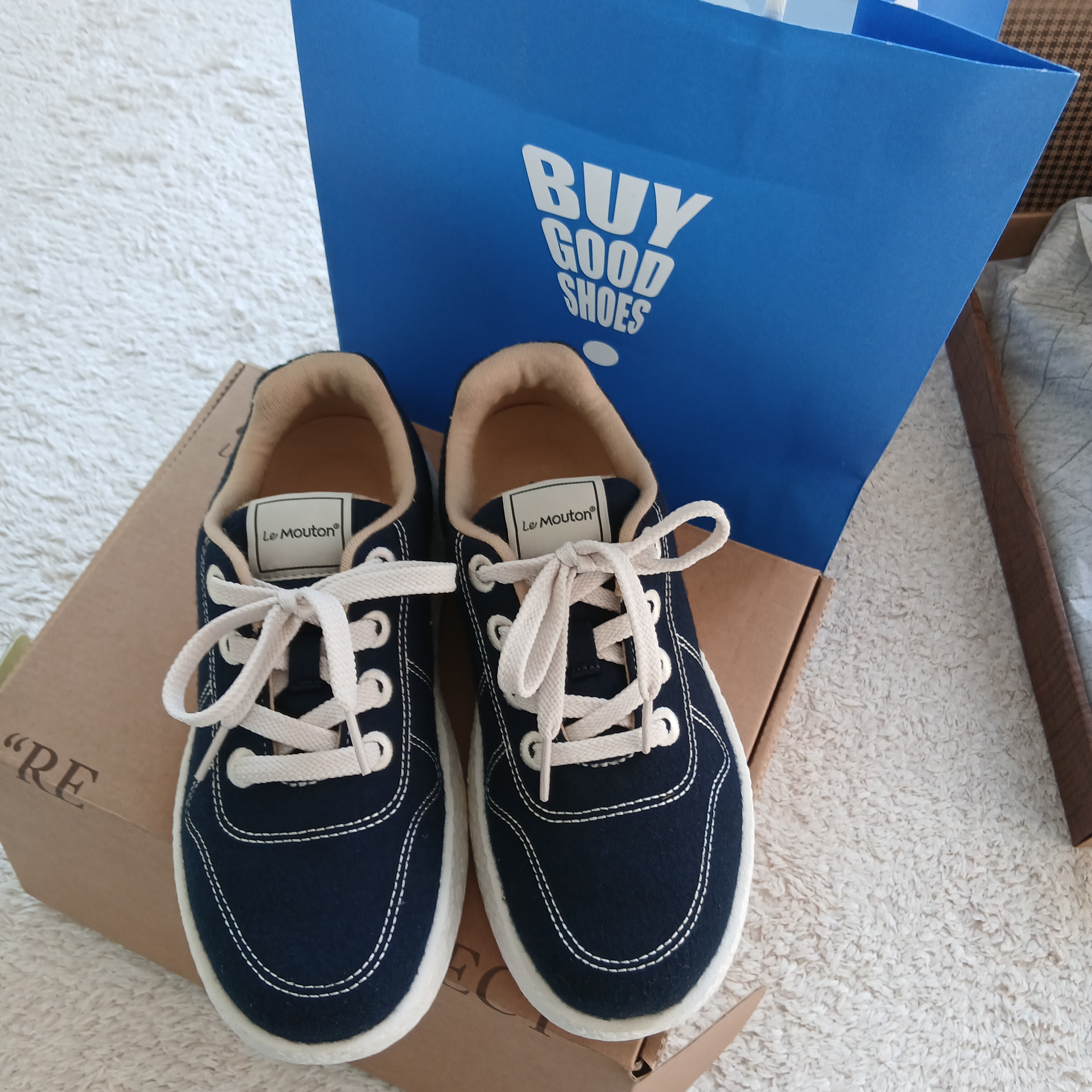 [6% 적립] LeMouton Mate Darknavy 착용 스타일 - 4