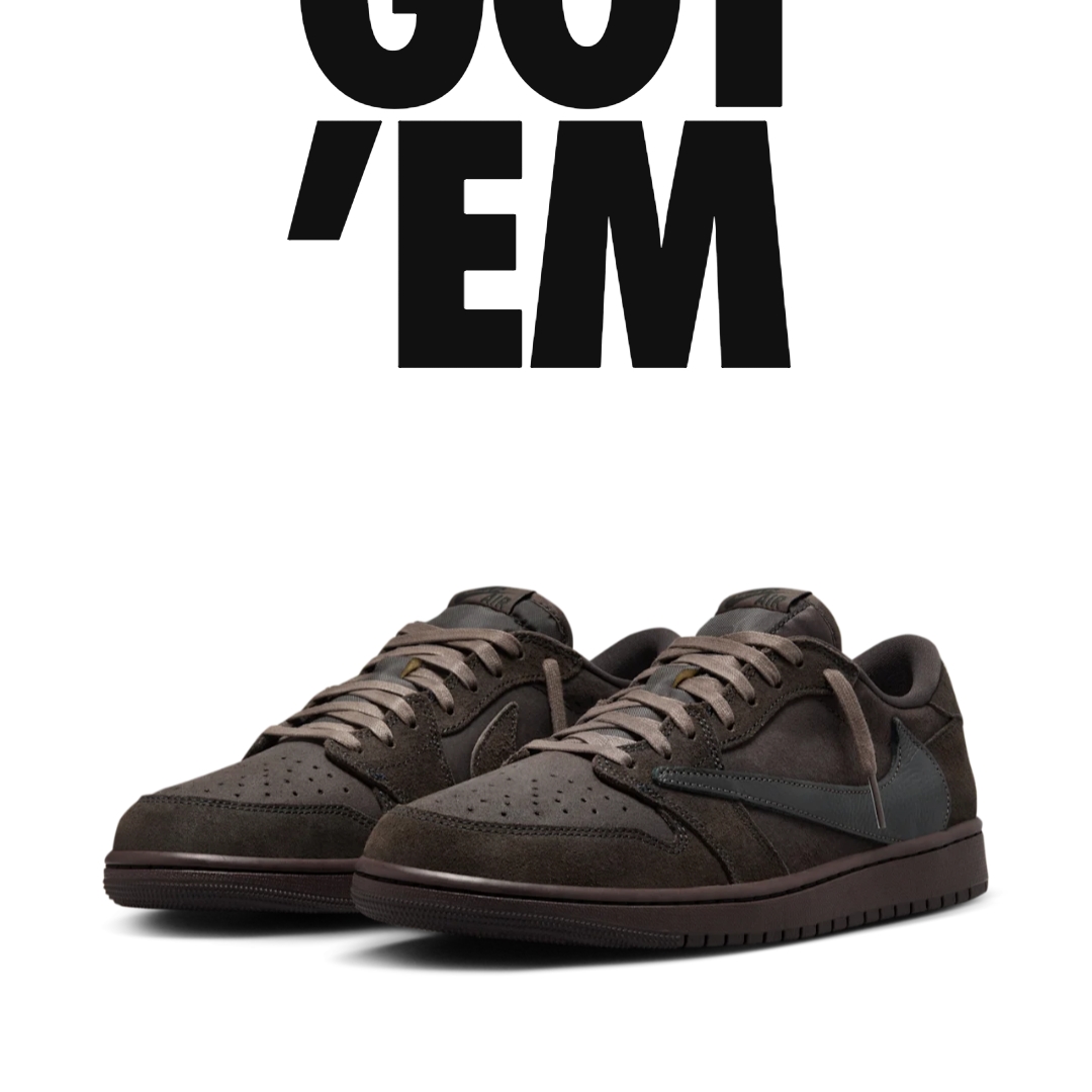Jordan 1 x Travis Scott Retro Low OG SP Velvet Brown and Dark Mocha 착용 스타일