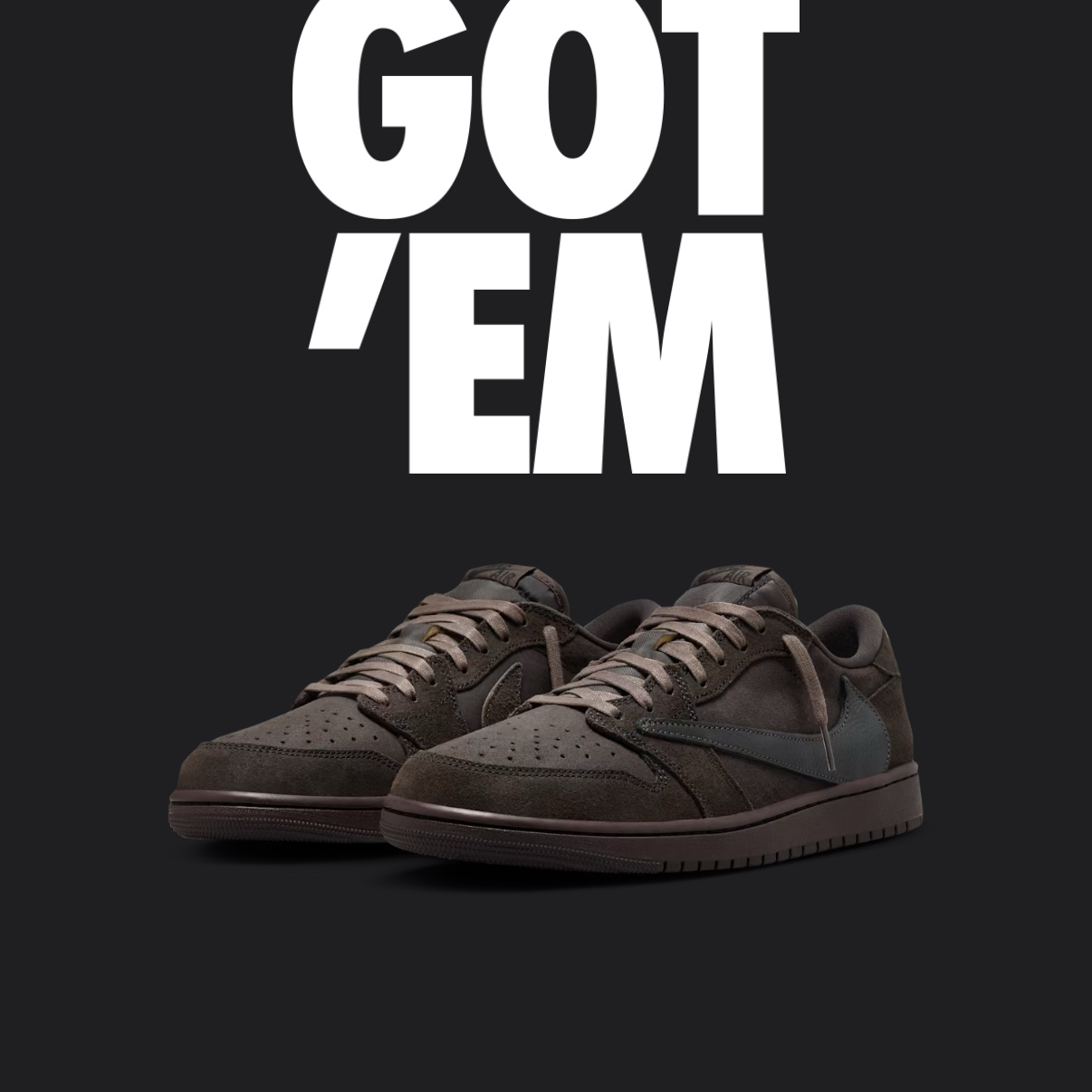 Jordan 1 x Travis Scott Retro Low OG SP Velvet Brown and Dark Mocha 착용 스타일