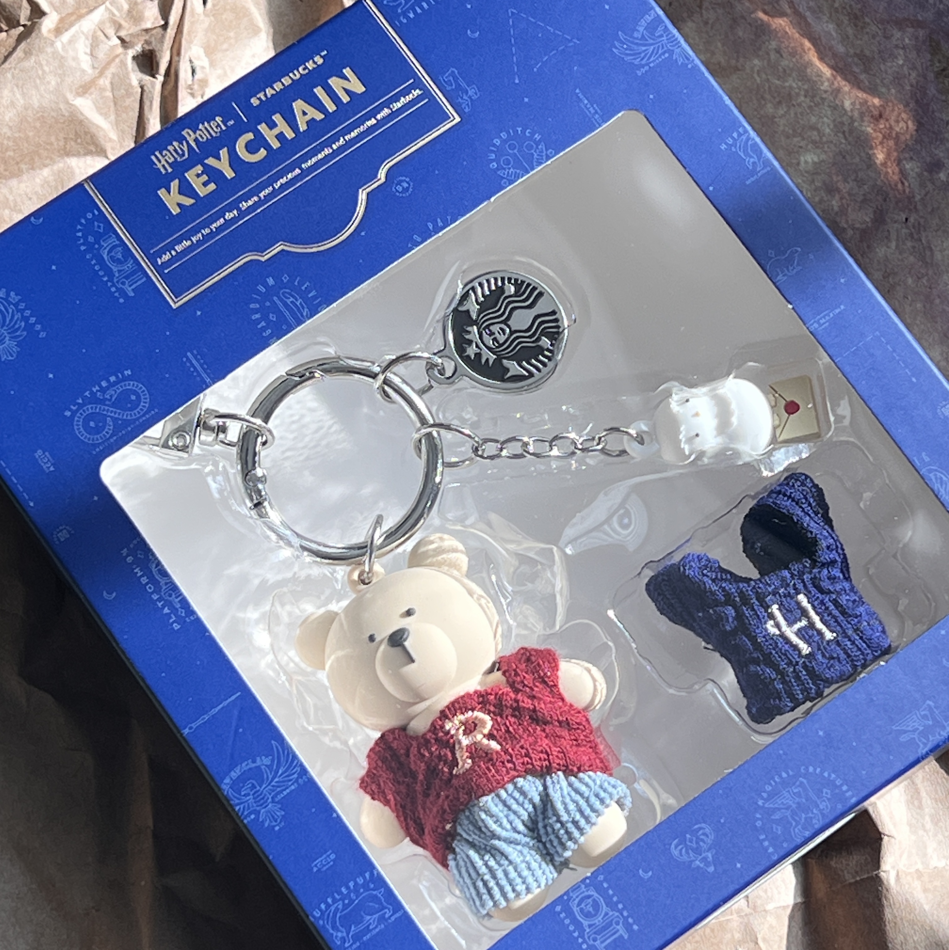 Starbucks x Harry Potter Bearista Keychain Set 착용 스타일