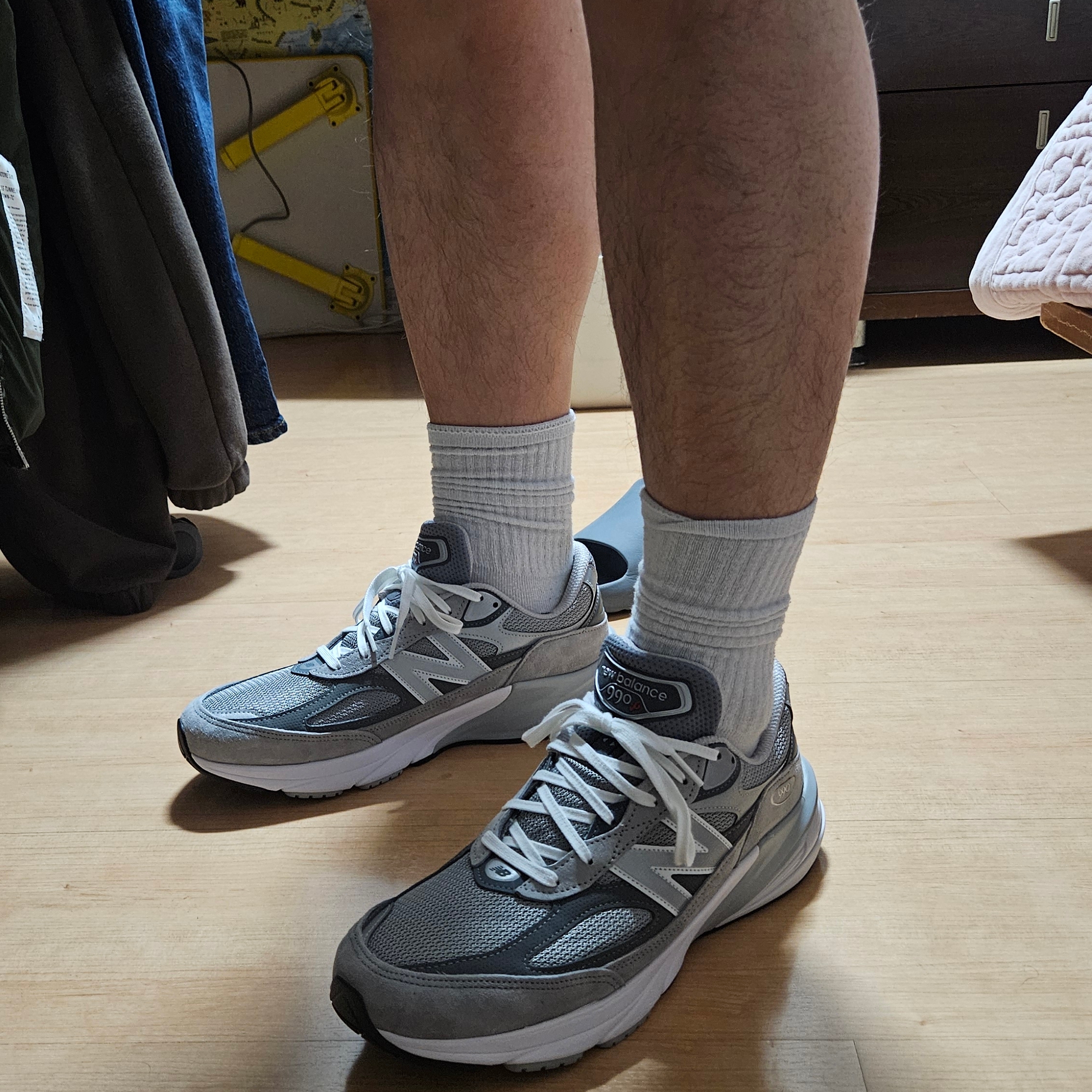New Balance 990v6 Made in USA Grey - D Standard 착용 스타일