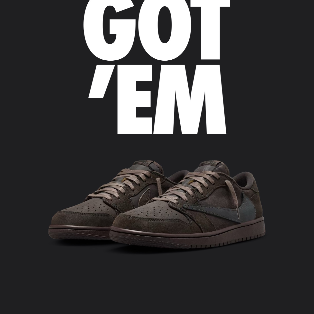 Jordan 1 x Travis Scott Retro Low OG SP Velvet Brown and Dark Mocha 착용 스타일