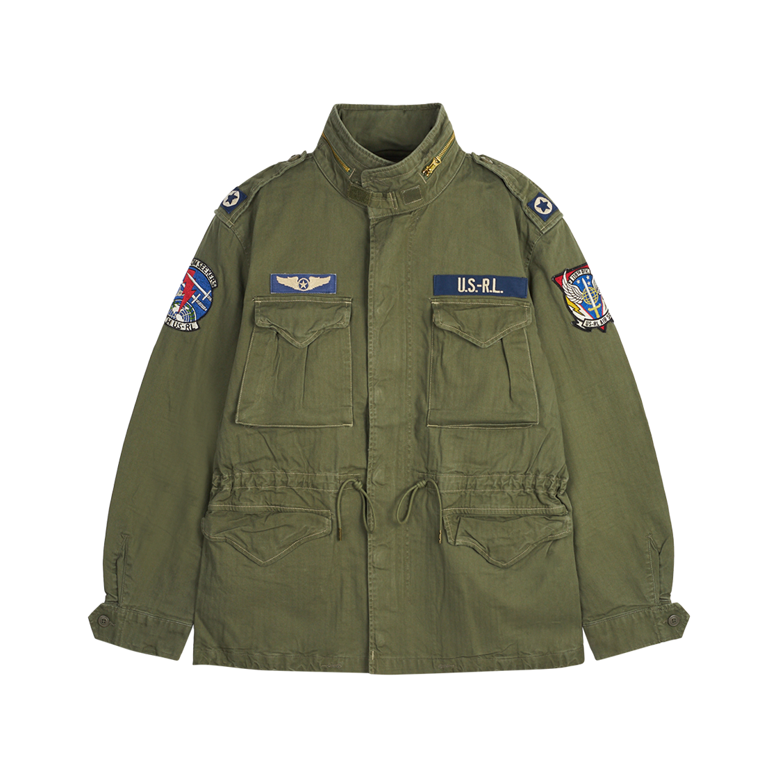 KM5BOTBRLJ5OL [30%적립]Polo Ralph Lauren Iconic Herringbone Field Jacket Olive Mountain - 25SS - 대표 이미지 #1