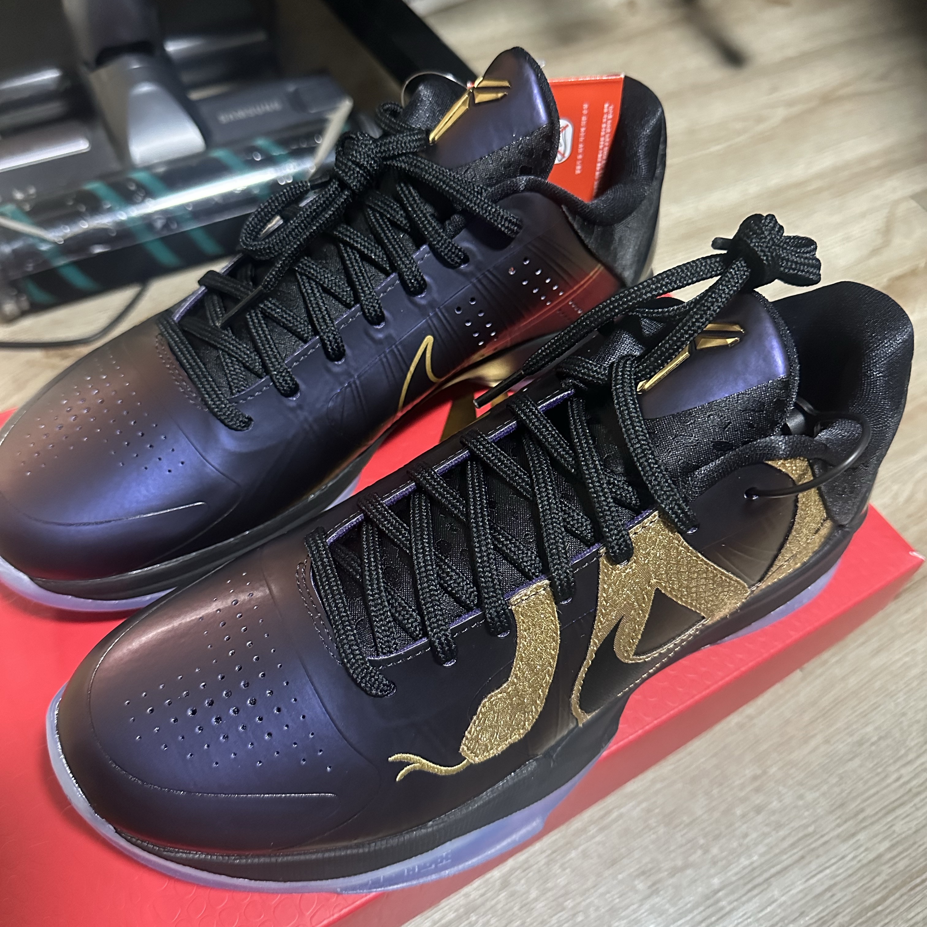 Nike Kobe 5 Protro Year of the Mamba Eggplant 착용 스타일