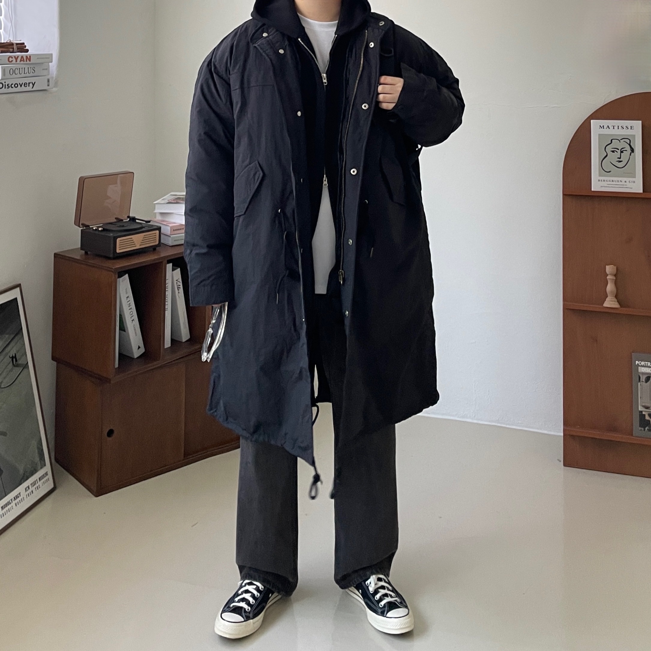 Converse Chuck 70 Ox Black - Standard, Converse Chuck 70 Hi Black 착용 스타일 - 8