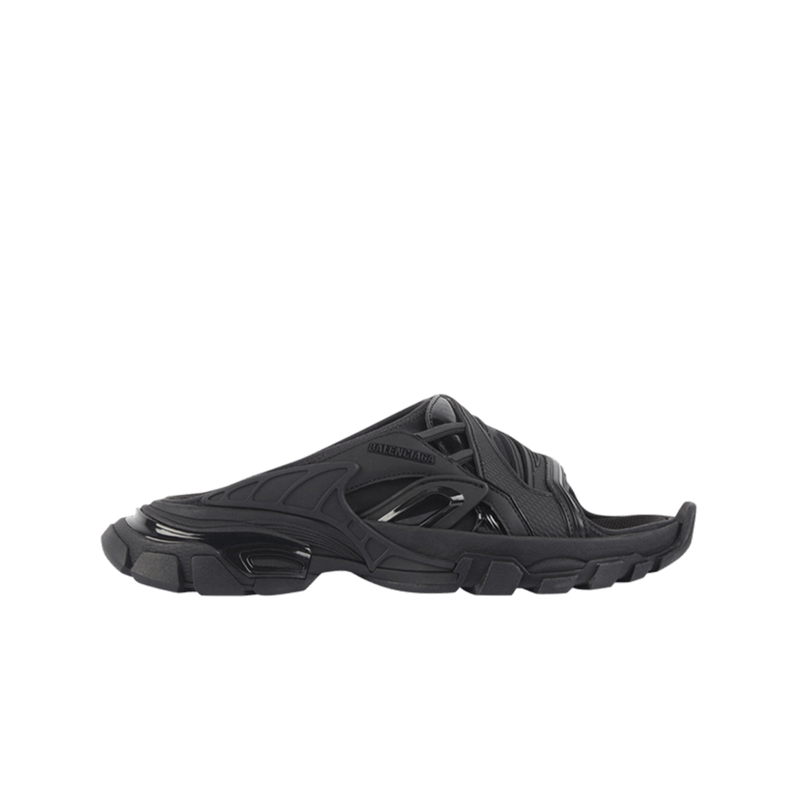 618084W2NA11000 (W) Balenciaga Track Slide Sandal Black