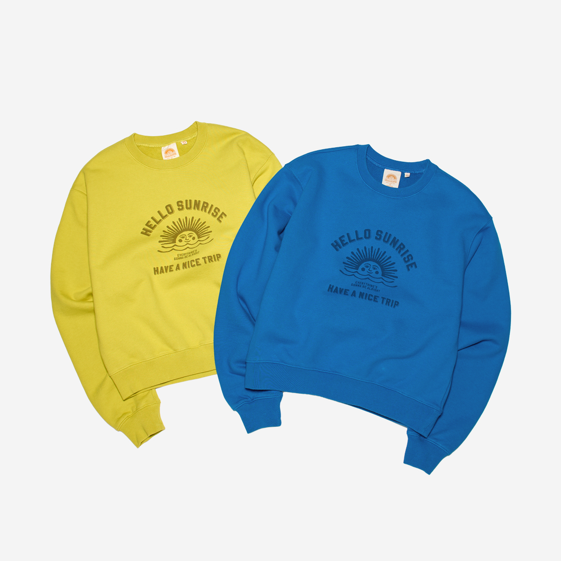 헬로선라이즈 VTG 아치 로고 스웨트셔츠(W) 레몬 옐로우(Hello Sunrise VTG Arch Logo Sweatshirt(W) Lemon Yellow) - 3