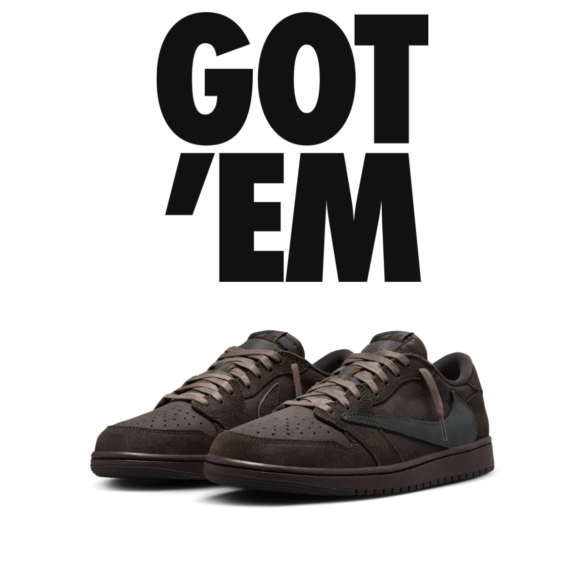 Jordan 1 x Travis Scott Retro Low OG SP Velvet Brown and Dark Mocha 착용 스타일