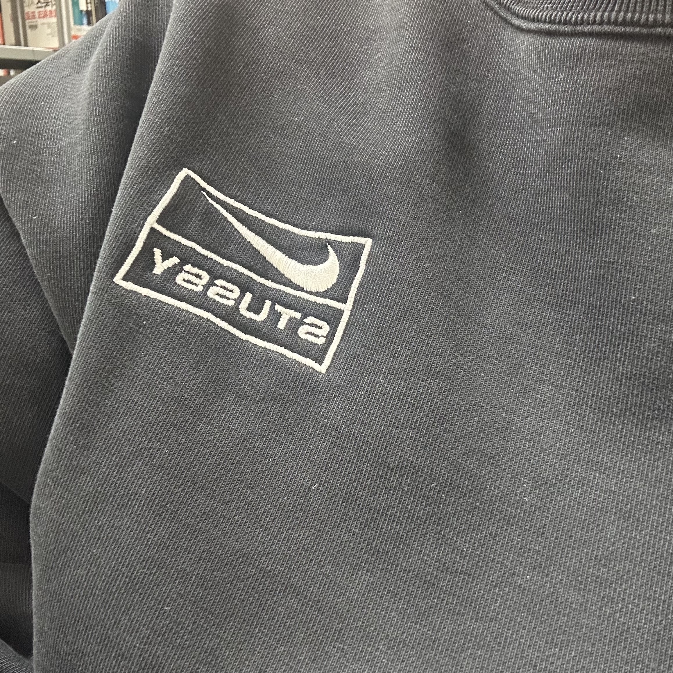 Nike x Stussy NRG Washed Fleece Crewneck Black (DO5310-010) 착용 스타일