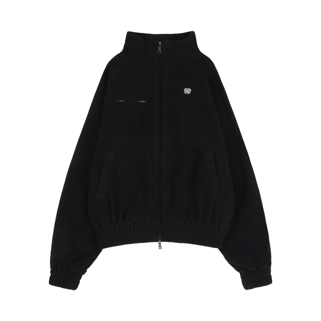 팬시클럽 하이넥 플리스 블루종 블랙