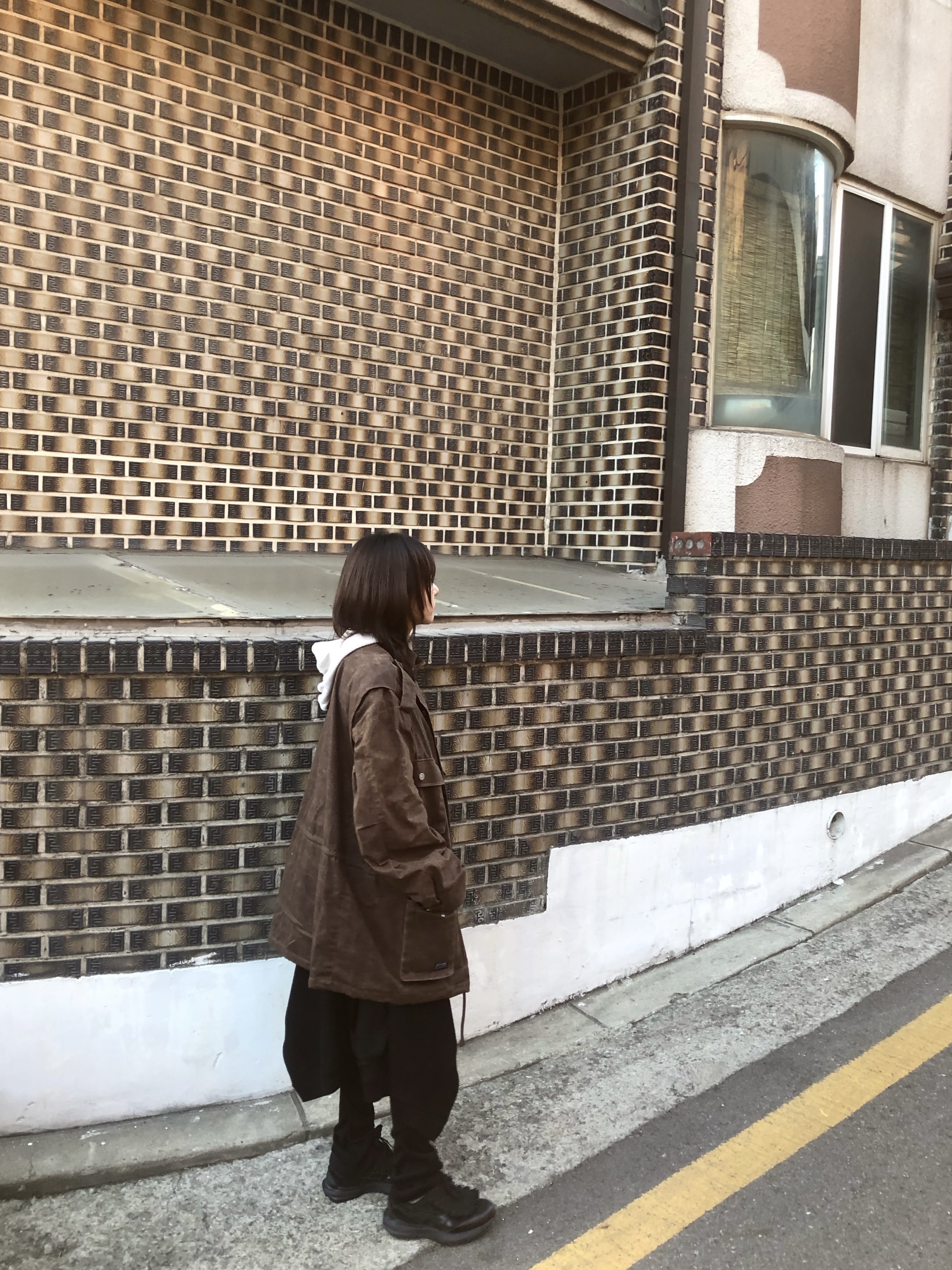 Vacant Archive Broner Waxed Field Jacket Brown 착용 스타일 - 3