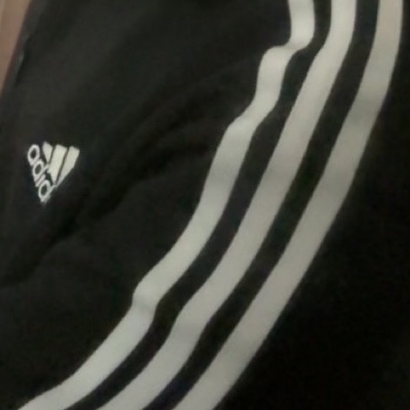 Adidas 3S Regular Fit Double Knit Track Top Black White - KR Sizing 착용 스타일