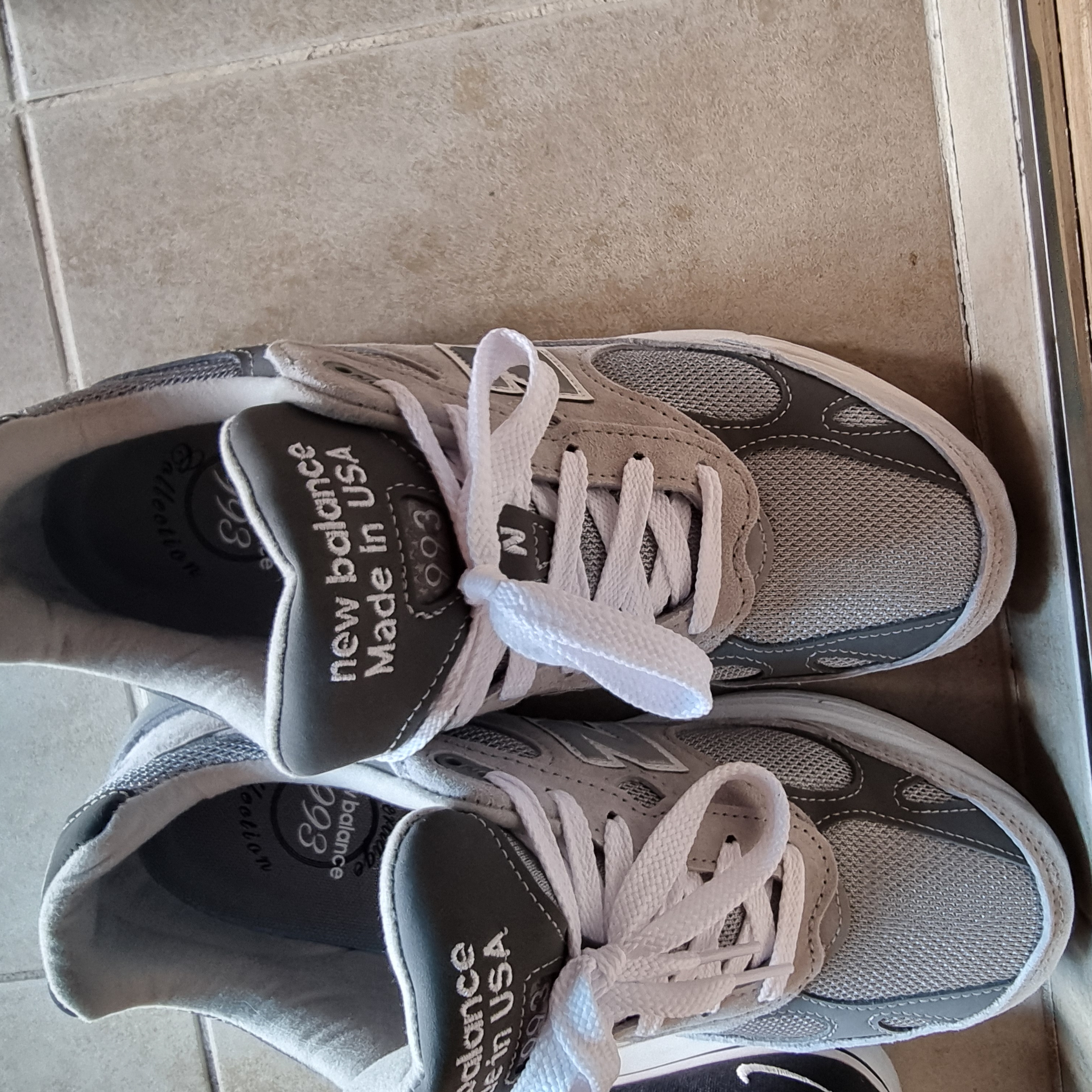 New Balance 993 Made in USA Grey - D Standard 착용 스타일