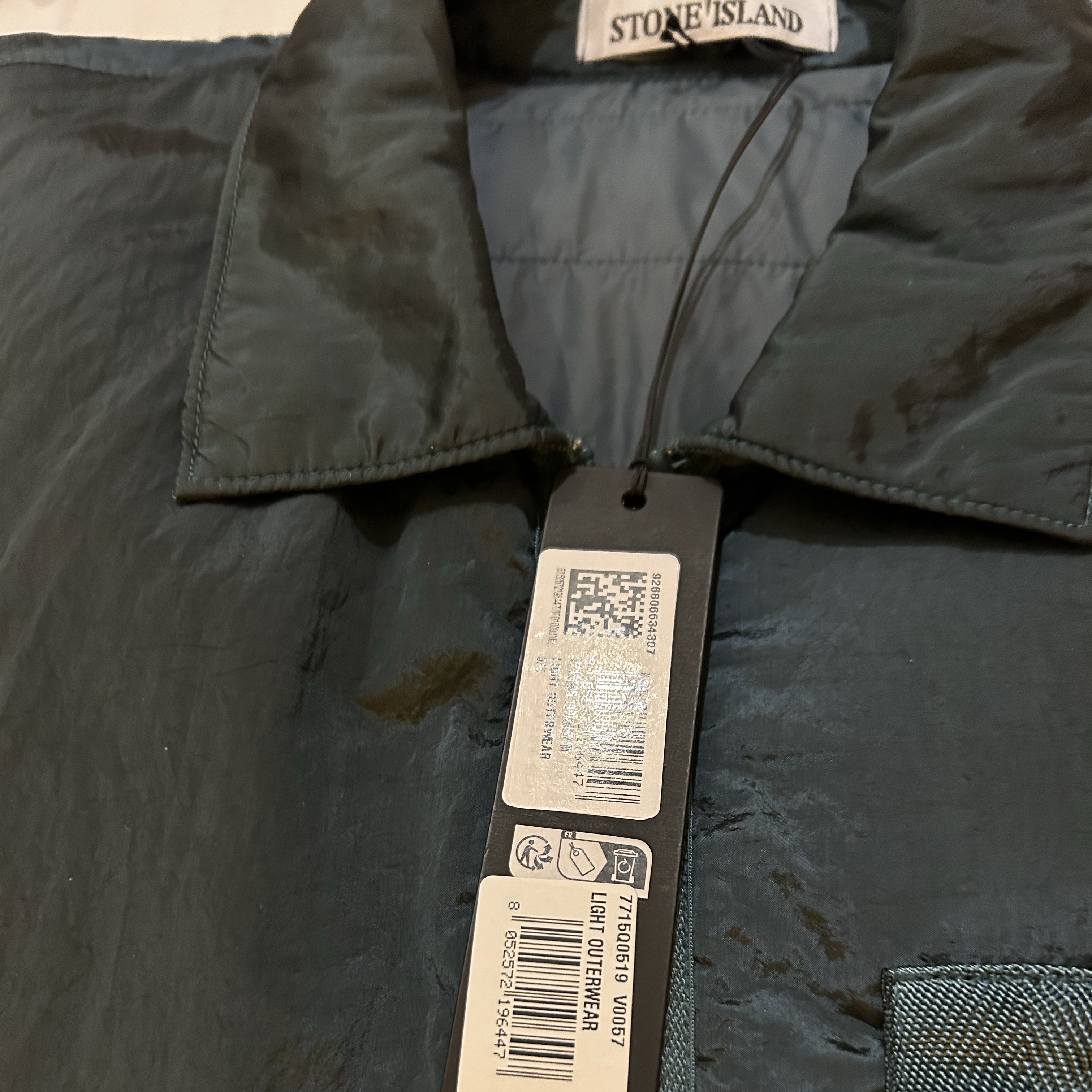 Stone Island Q0519 Nylon Metal Econyl Regenerated Nylon Primaloft Jacket Dark Green - 22FW 착용 스타일 - 3