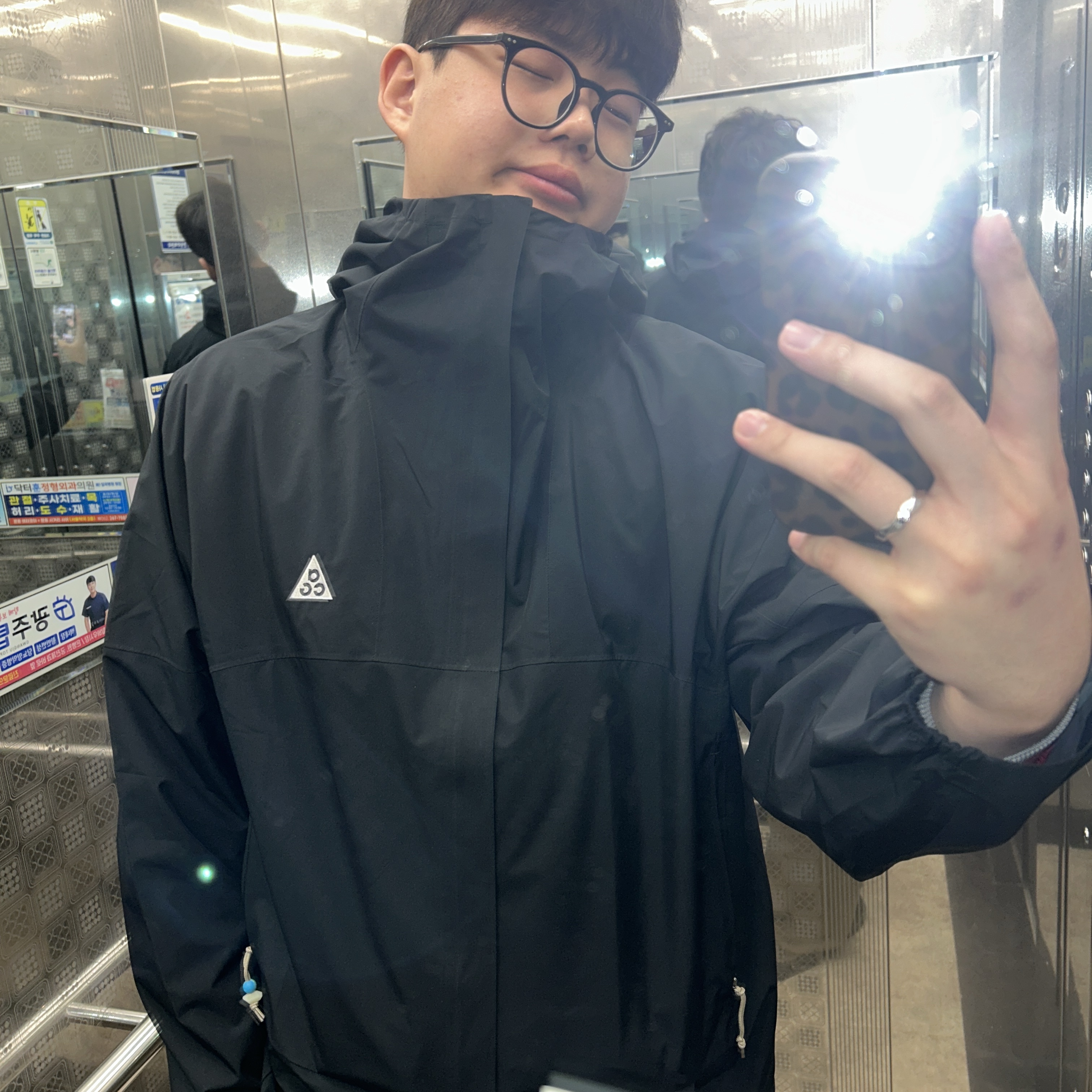 Nike ACG Storm-Fit ADV Cascade Rains Full Zip Jacket Black - Asia 착용 스타일 - 4
