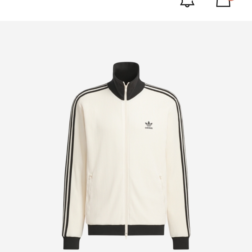 Adidas Waffle Beckenbauer Track Top Wonder White - KR Sizing 착용 스타일
