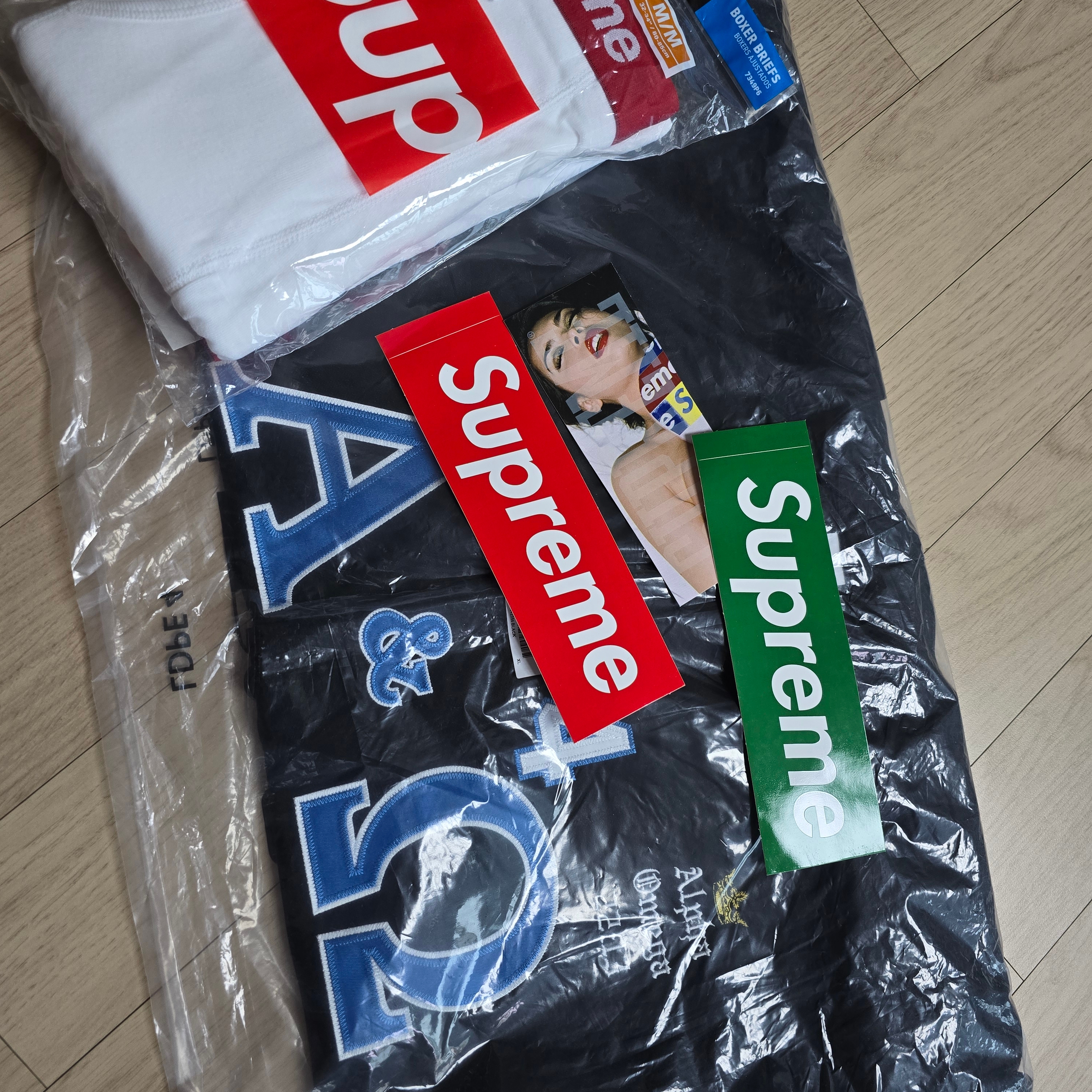 Supreme Alpha Omega Baseball Jersey Black - 24FW 착용 스타일