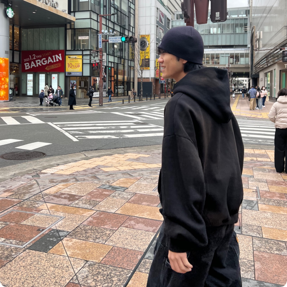 Netherworld Sporty Beanie Black, Nike Zoom Vomero 5 SP Black 착용 스타일 - 2