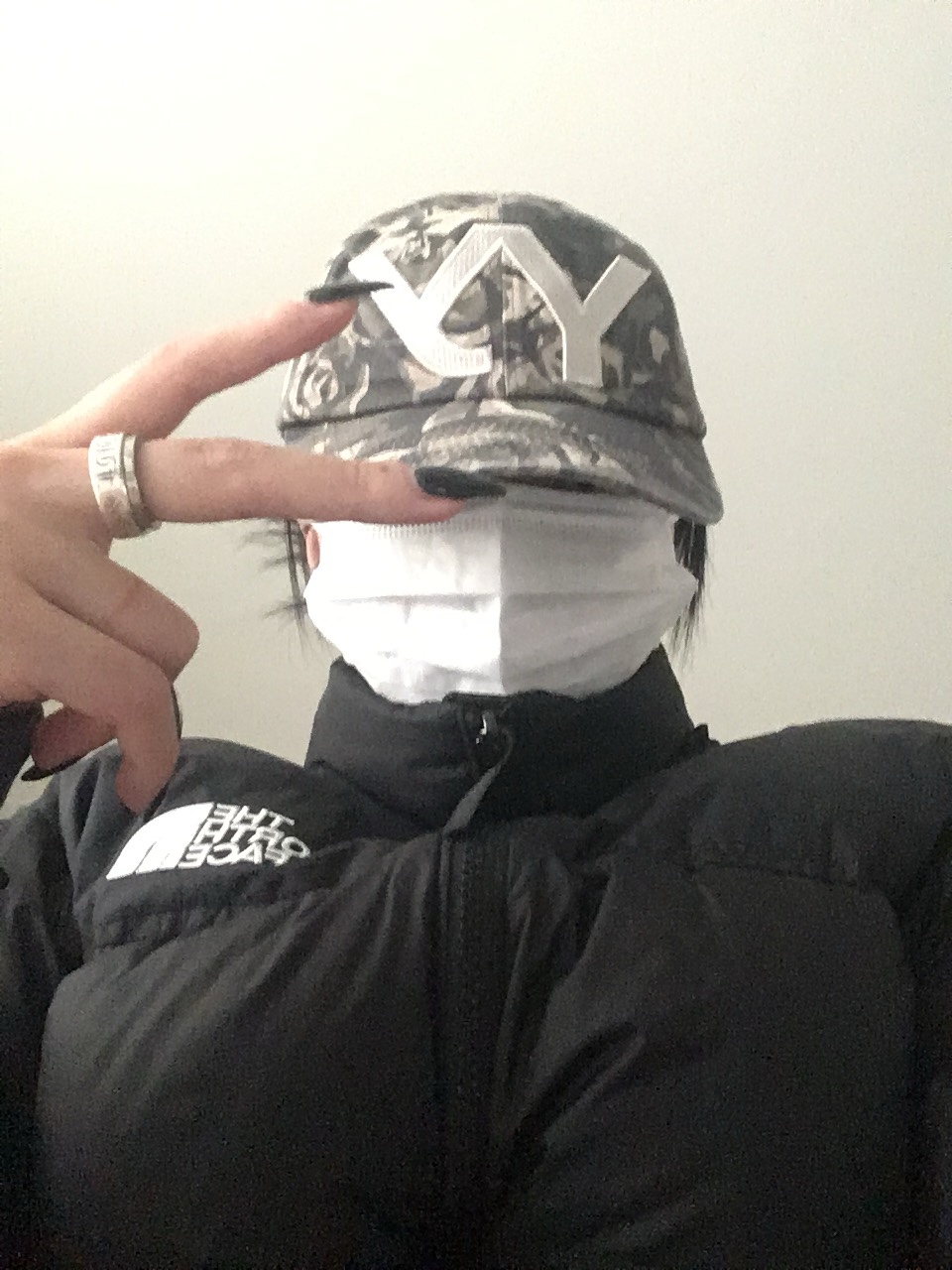 Open Yy Camo Ball Cap Khaki 착용 스타일 - 2