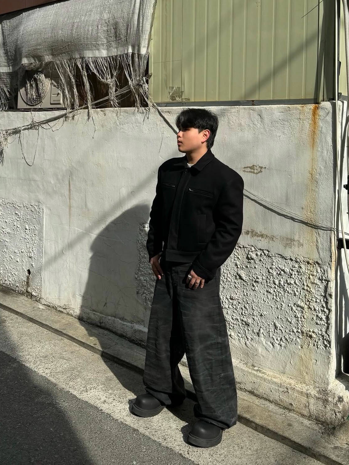 Balenciaga Steroid Derby Black 착용 스타일
