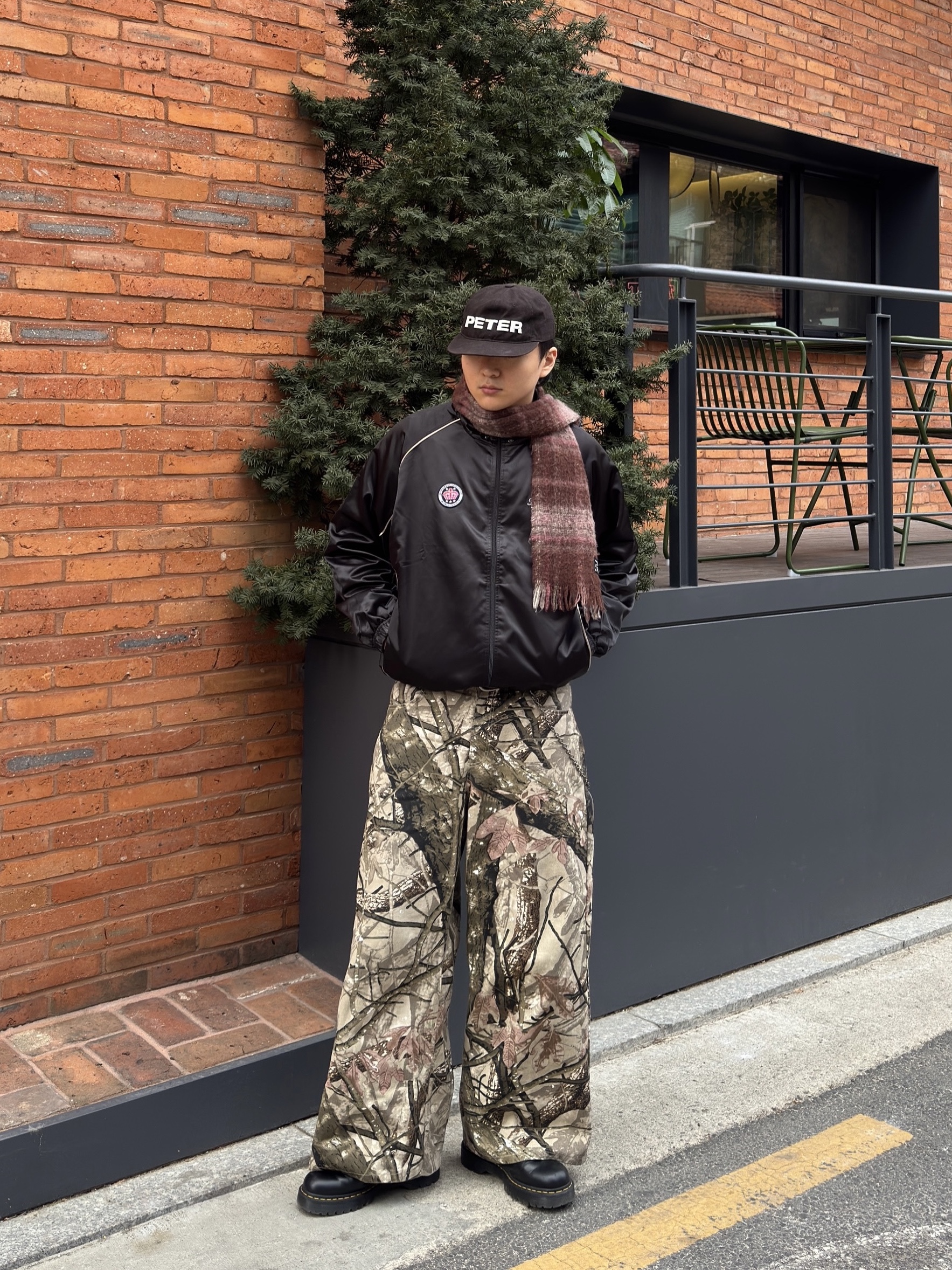 Supreme Satin Hooded Track Jacket Black - 24SS 착용 스타일 - 4