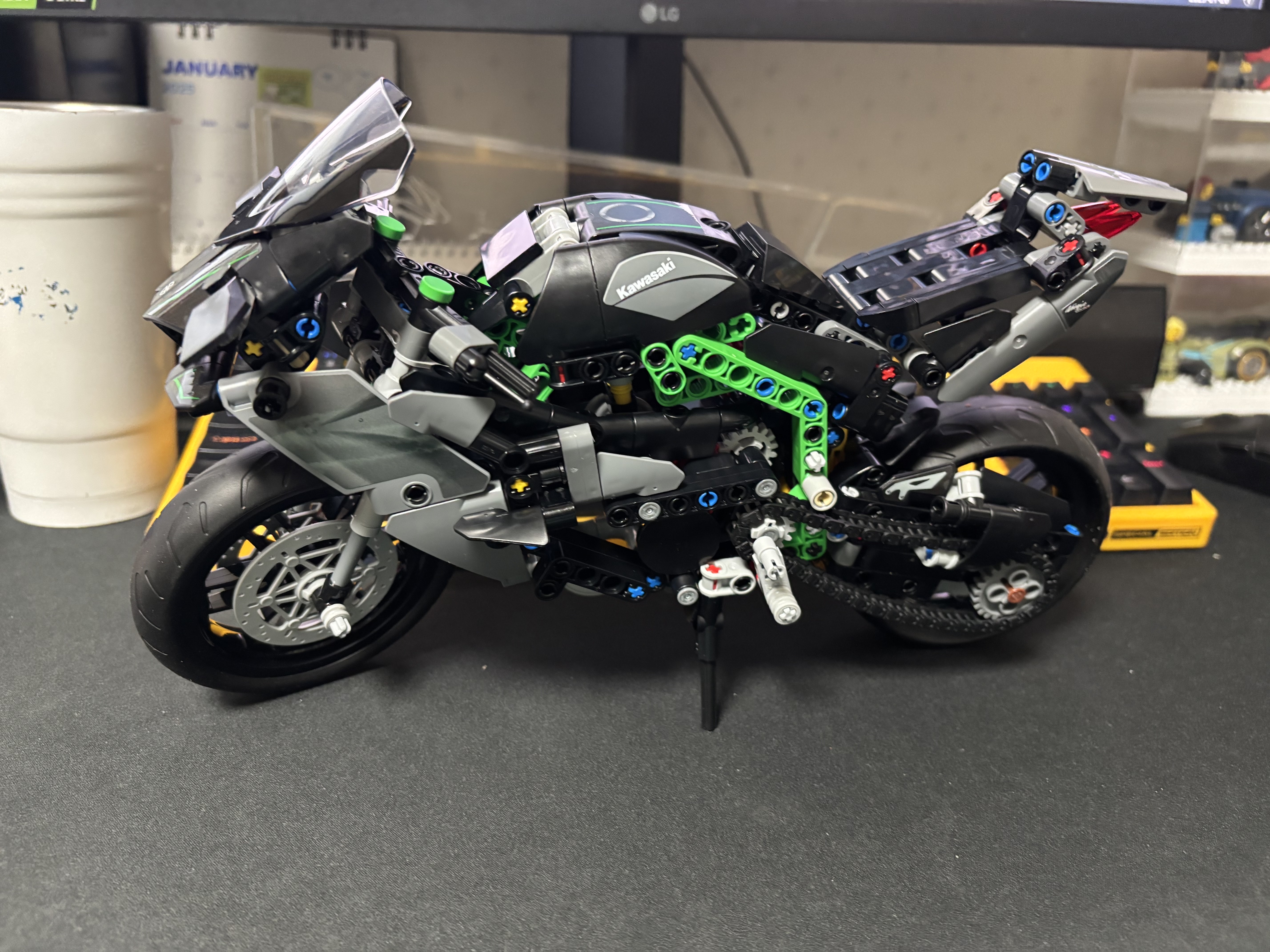 Lego Kawasaki Ninja H2R Motorcycle 착용 스타일 - 2