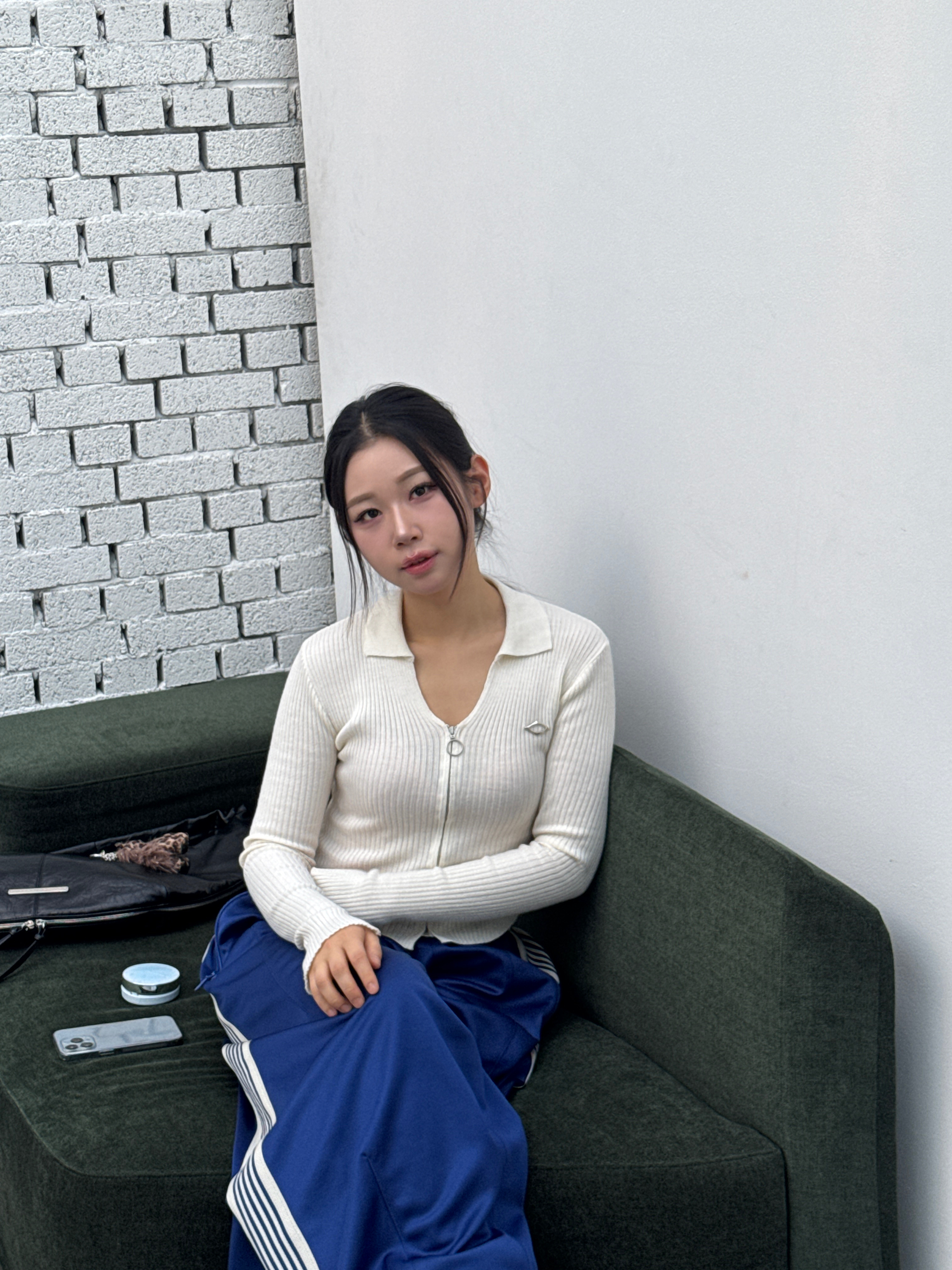 Needles H.D. Track Pants Poly Smooth Royal, (W) Mischief Knitted Long Sleeve Shirt White 착용 스타일 - 6
