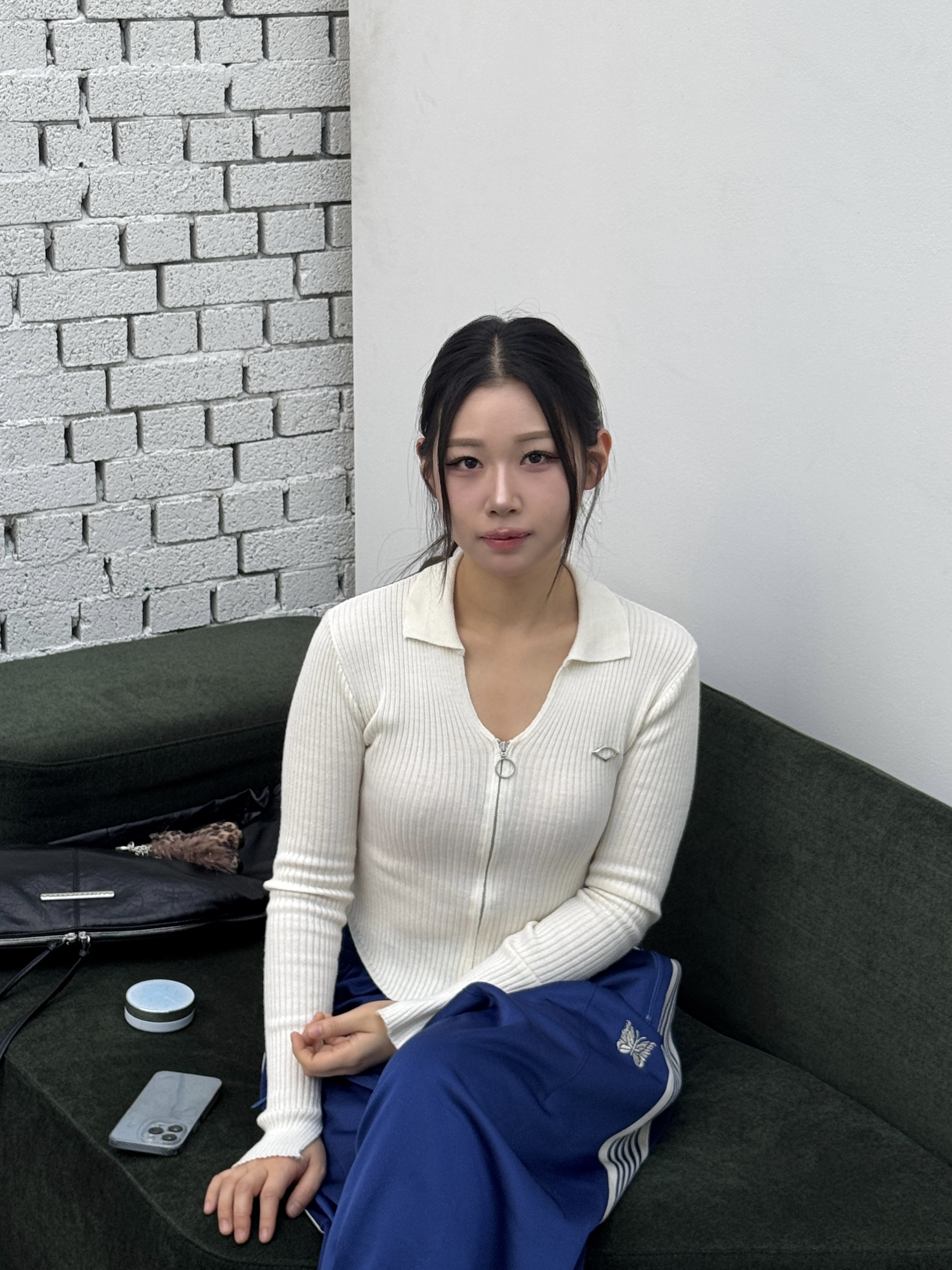 Needles H.D. Track Pants Poly Smooth Royal, (W) Mischief Knitted Long Sleeve Shirt White 착용 스타일 - 8