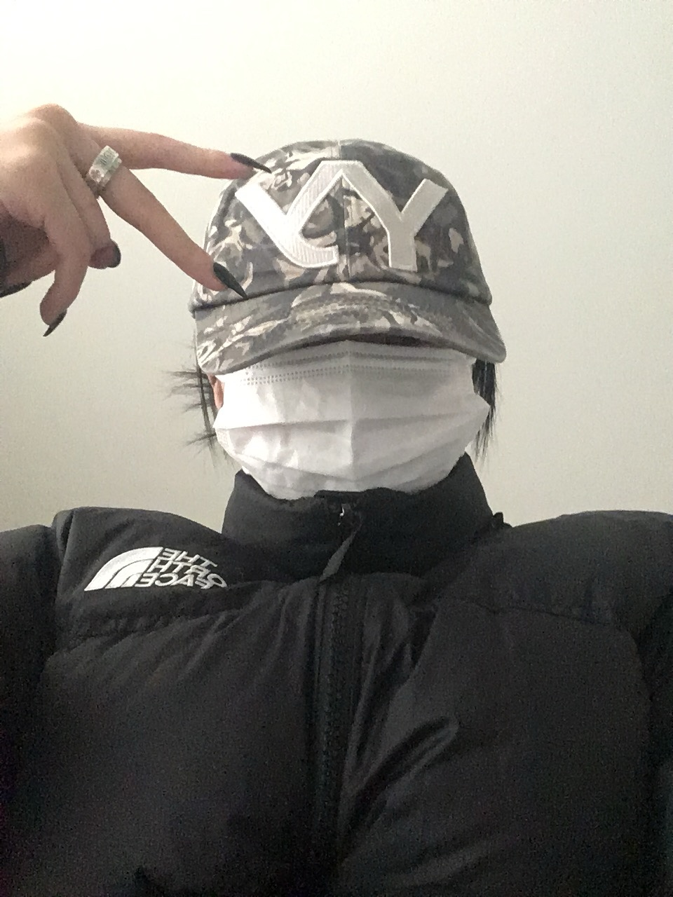 Open Yy Camo Ball Cap Khaki 착용 스타일 - 1