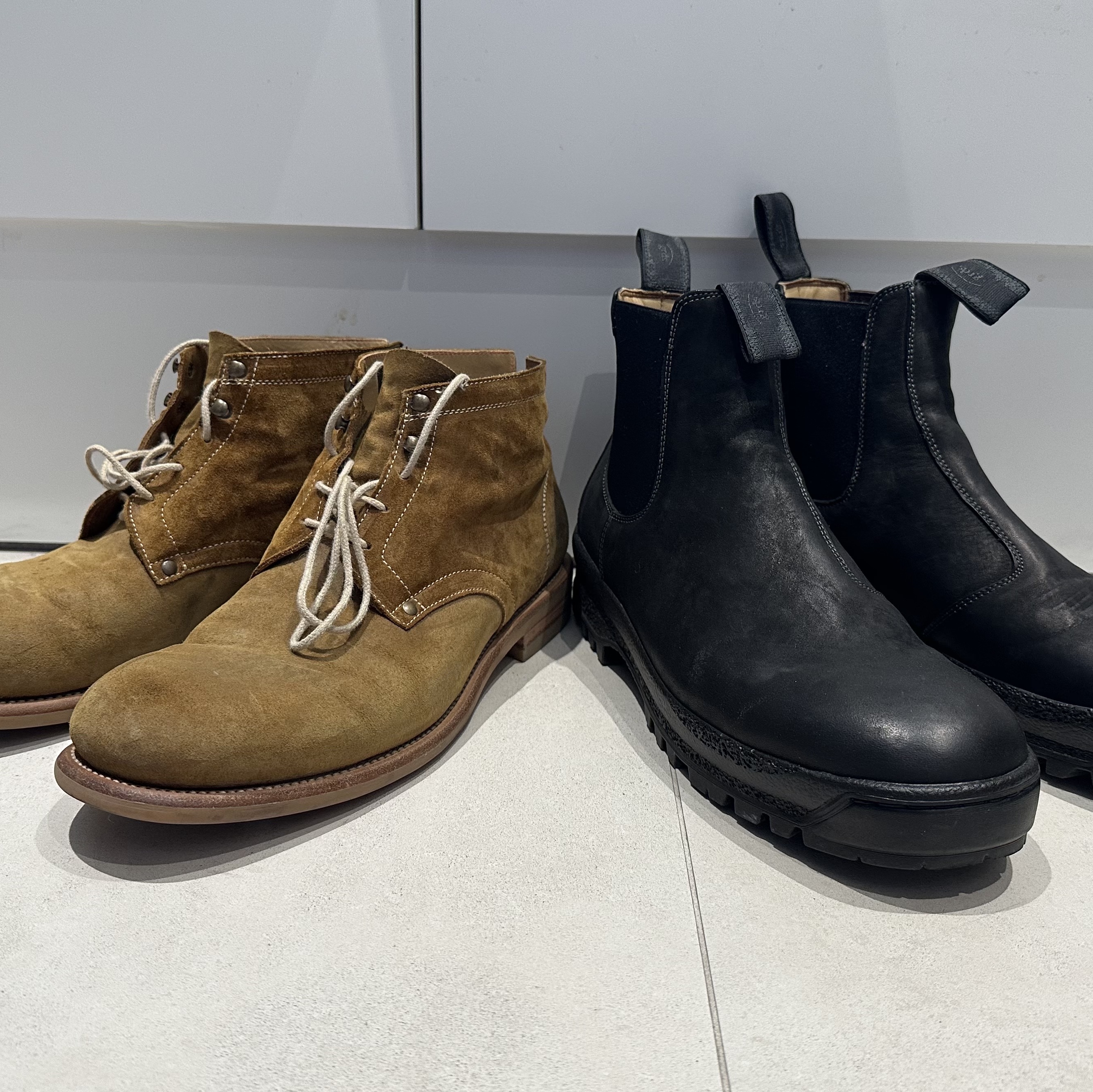 Grds Boots 02 Suede Olive Drab 착용 스타일