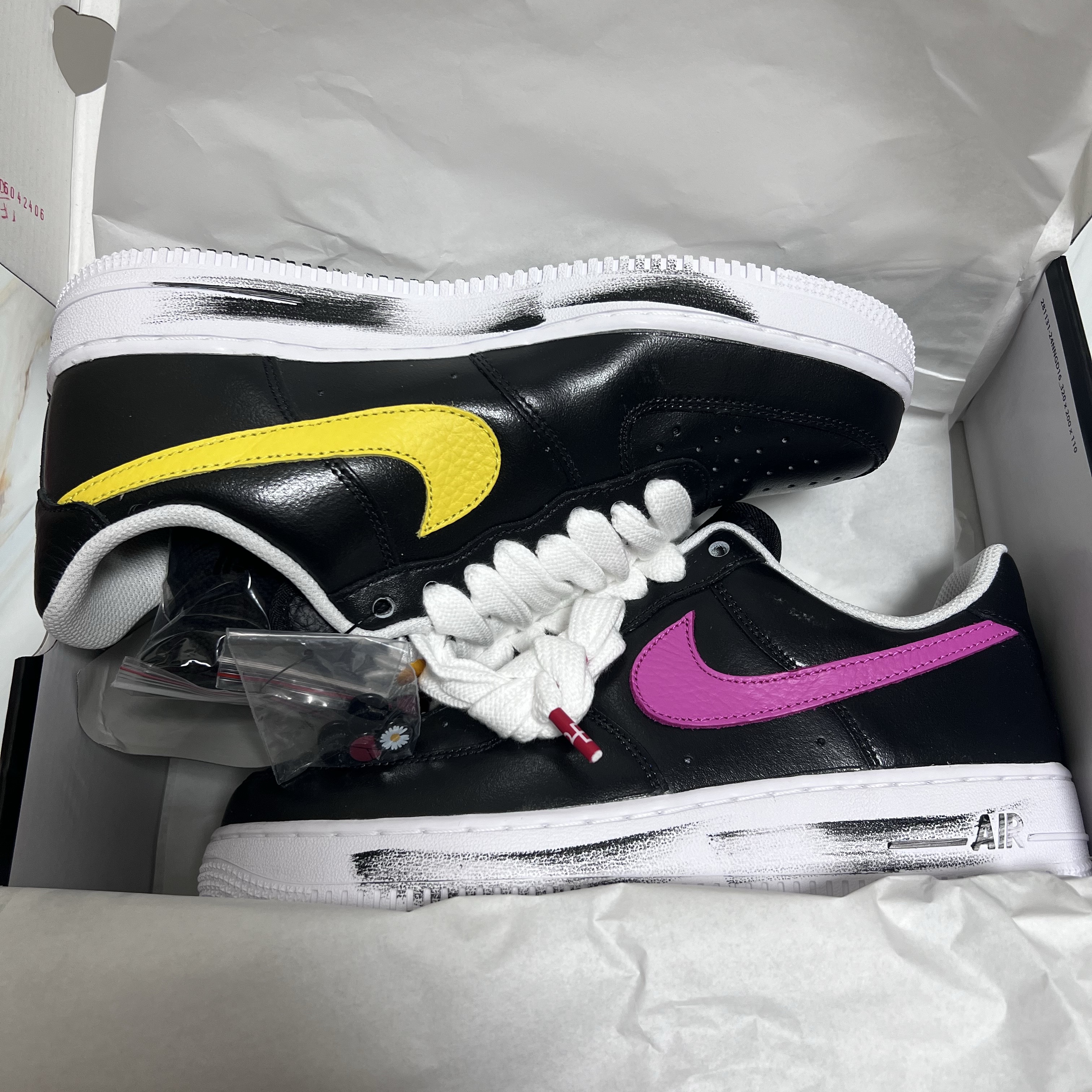 Nike x Peaceminusone Air Force 1 Low Para-Noise 3.0 Black and Multicolor 착용 스타일 - 3