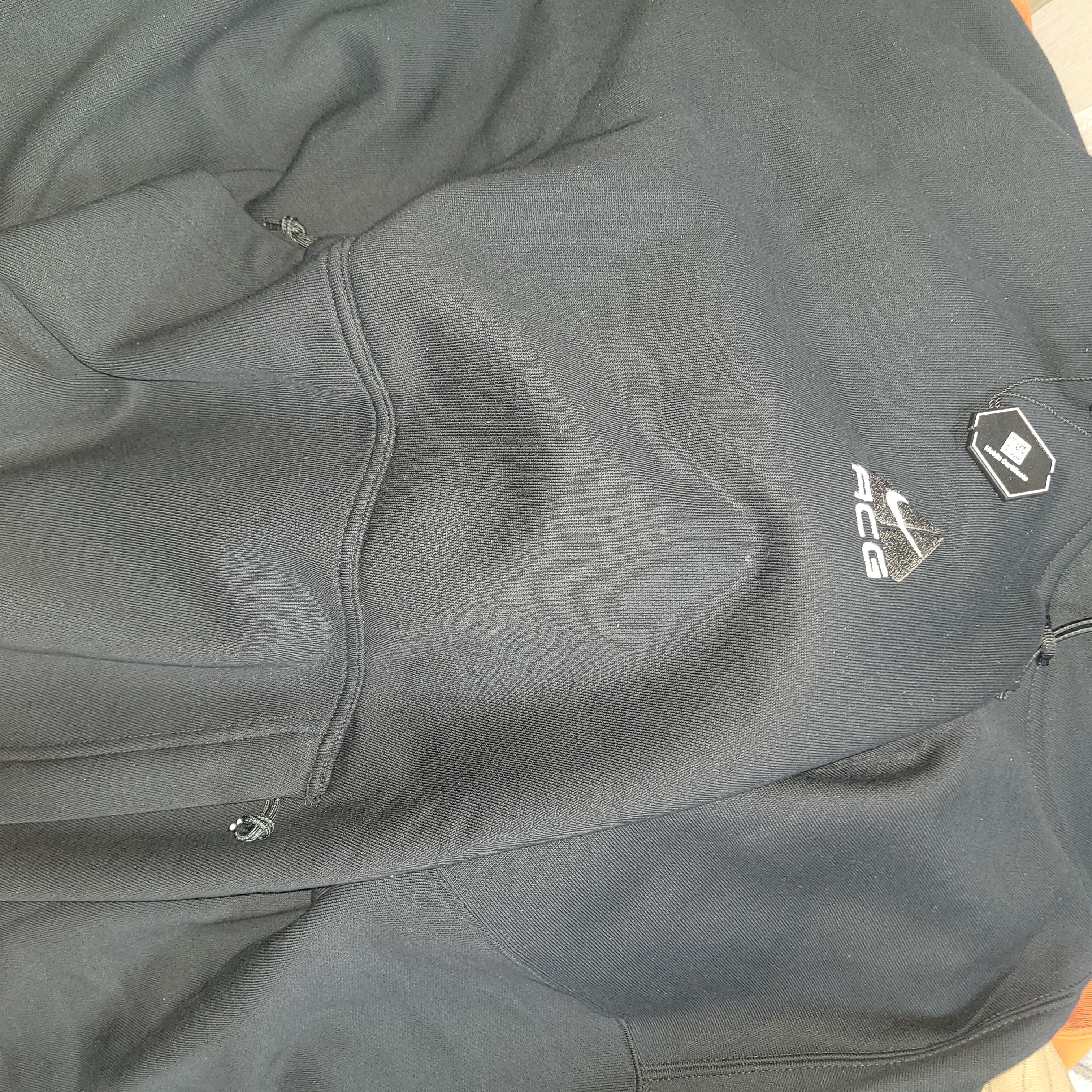 Nike ACG Therma-Fit Fleece Pullover Hoodie Black Anthracite - Asia 착용 스타일