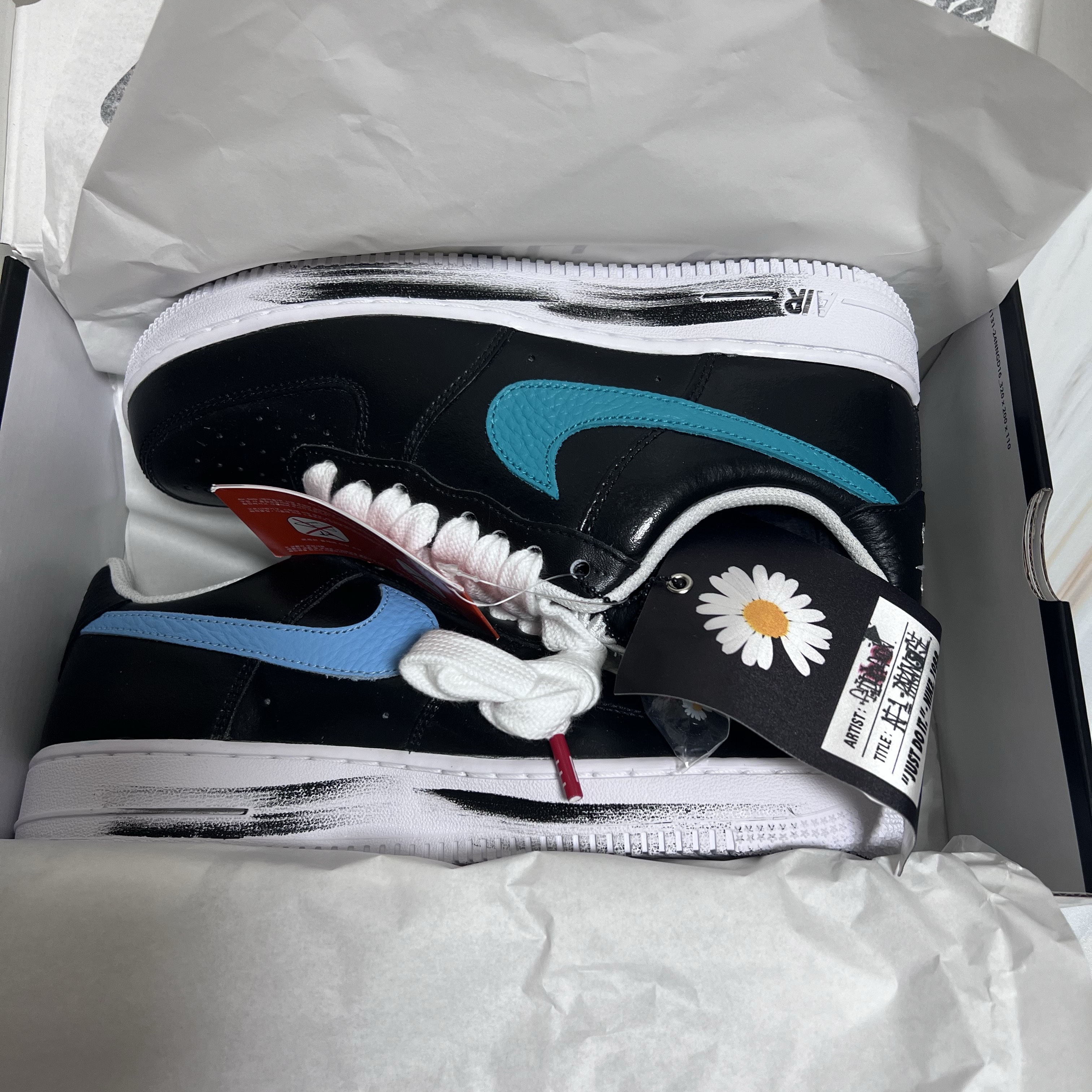Nike x Peaceminusone Air Force 1 Low Para-Noise 3.0 Black and Multicolor 착용 스타일 - 2