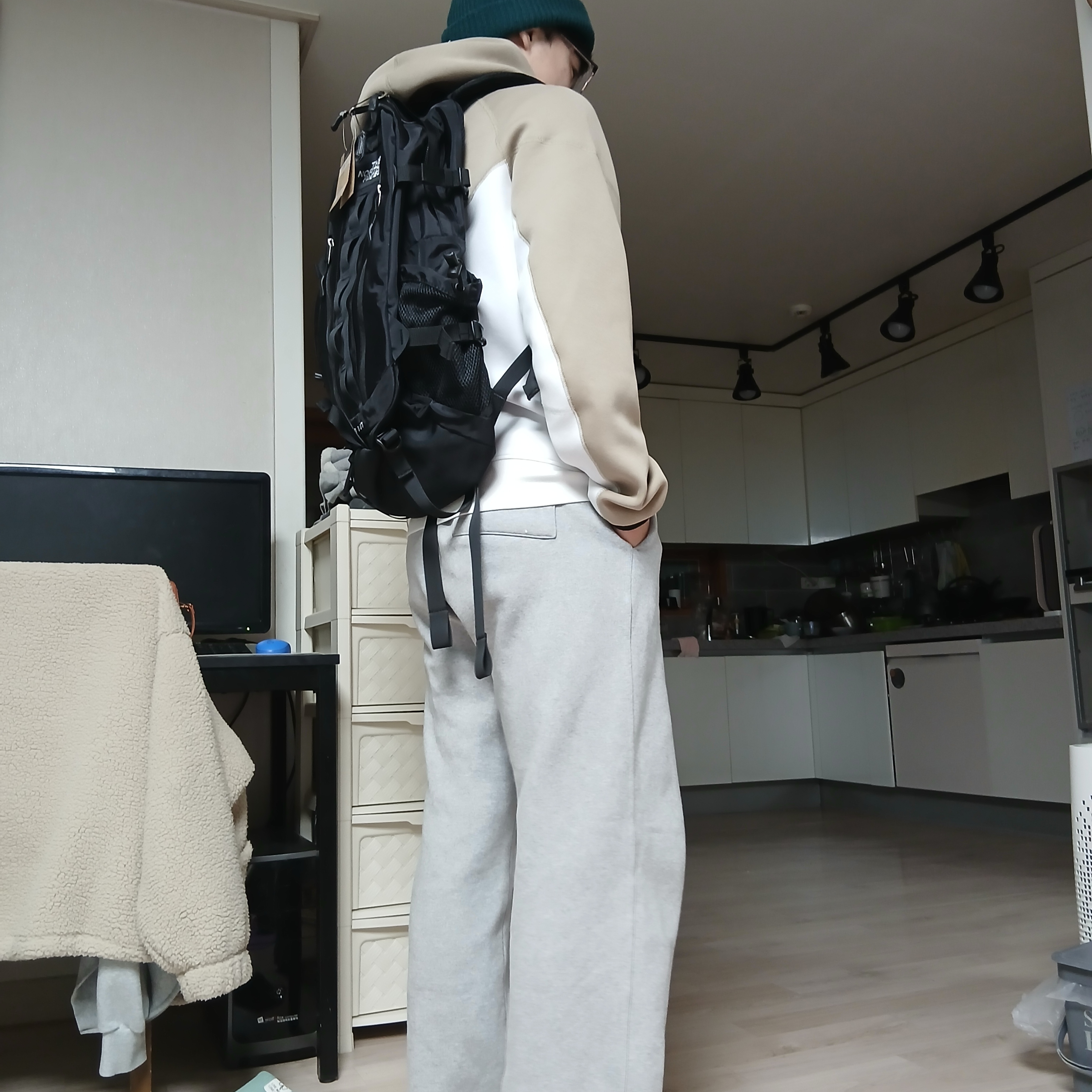The North Face Big Shot Black 착용 스타일 - 2