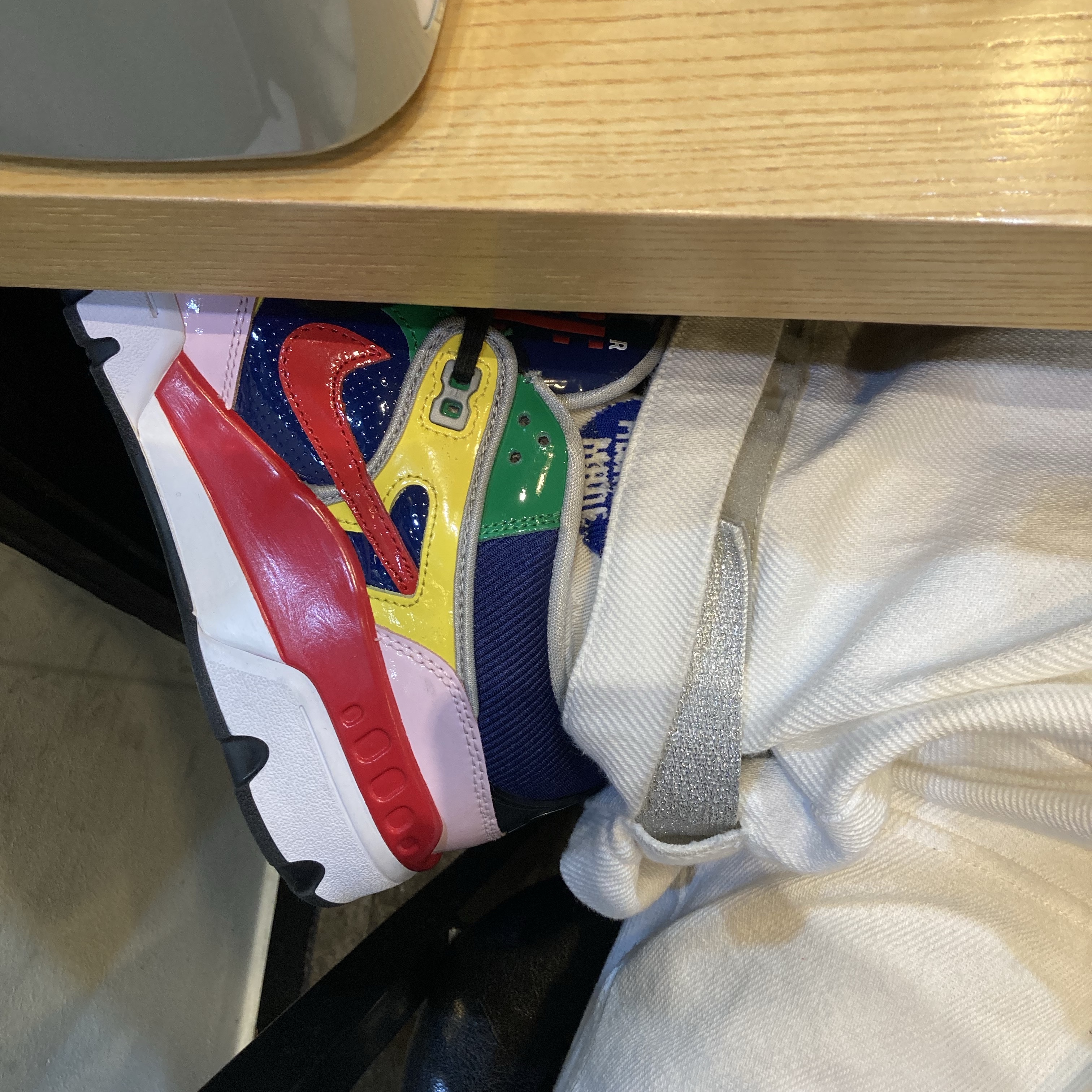 Nike x Nigo Air Force 3 Low SP Navy, (W) Kapital Strong Twist Heavy Drill Nouvelle Shuttle Pants White 착용 스타일
