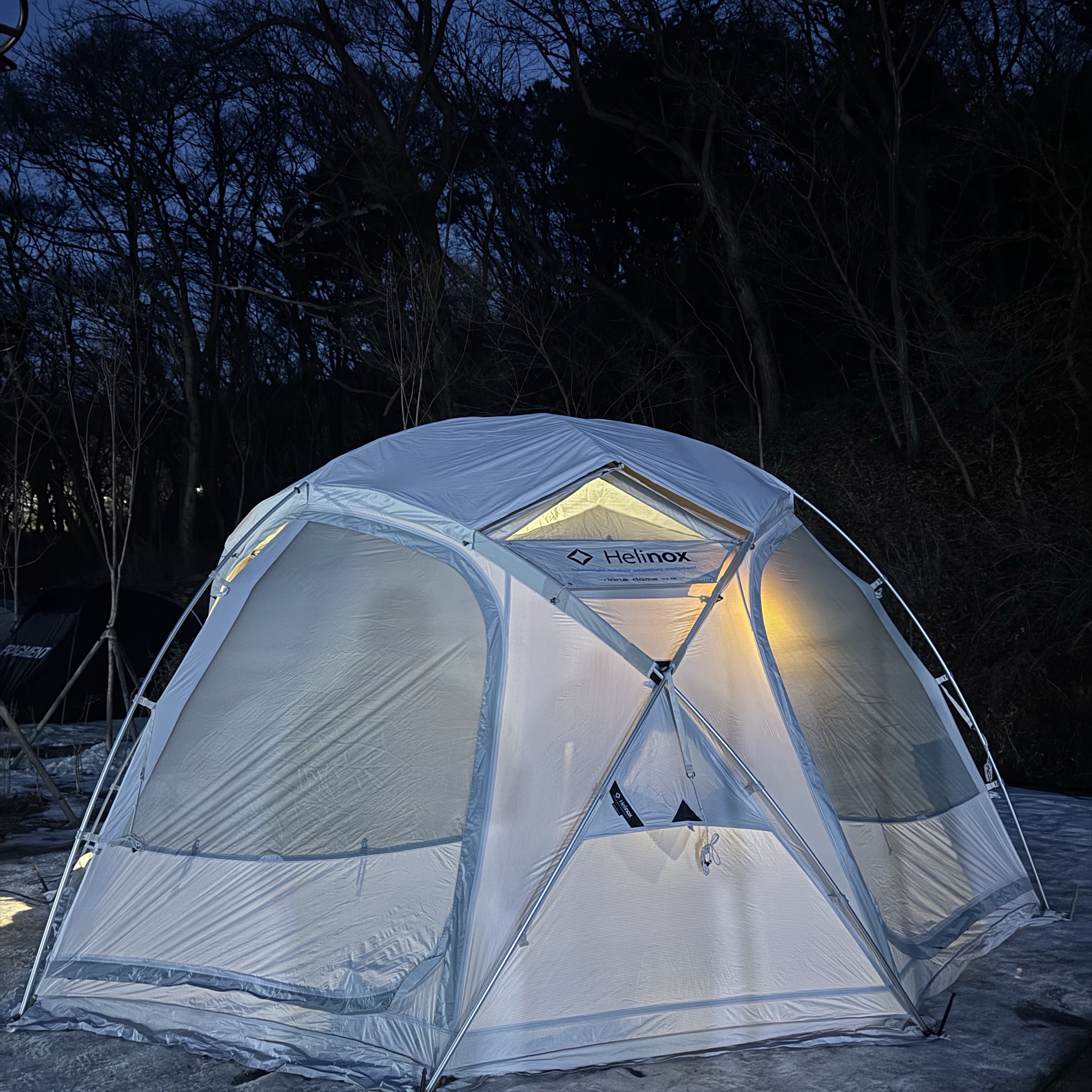 Helinox Nona Dome 4.0 Raw White, Helinox Nona Dome 4.0 Roof Raw White 착용 스타일 - 1