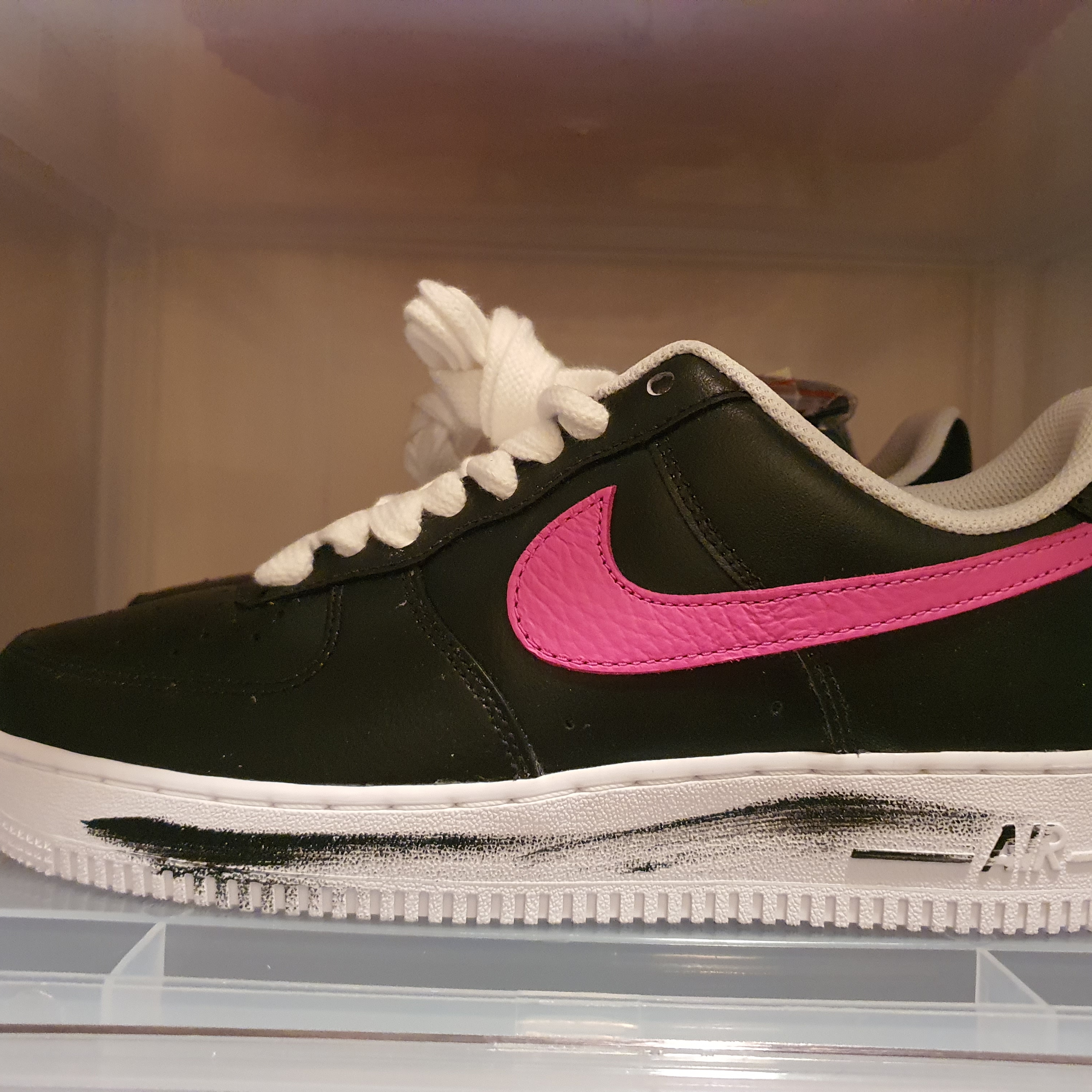 Nike x Peaceminusone Air Force 1 Low Para-Noise 3.0 Black and Multicolor 착용 스타일