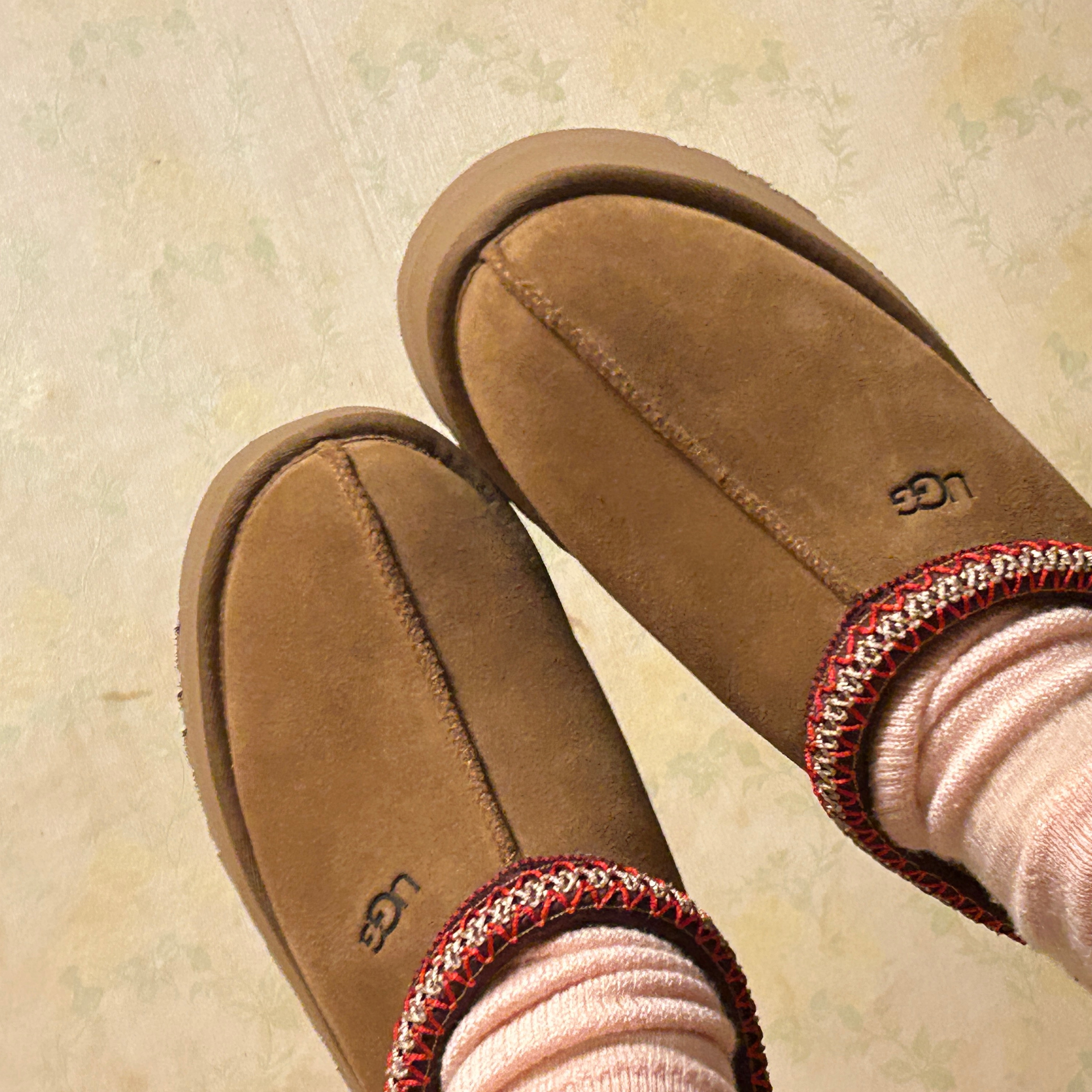 (W) UGG Tazz Slipper Chestnut 착용 스타일