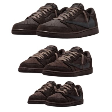 Jordan 1 x Travis Scott Retro Low OG SP Velvet Brown and Dark Mocha 착용 스타일
