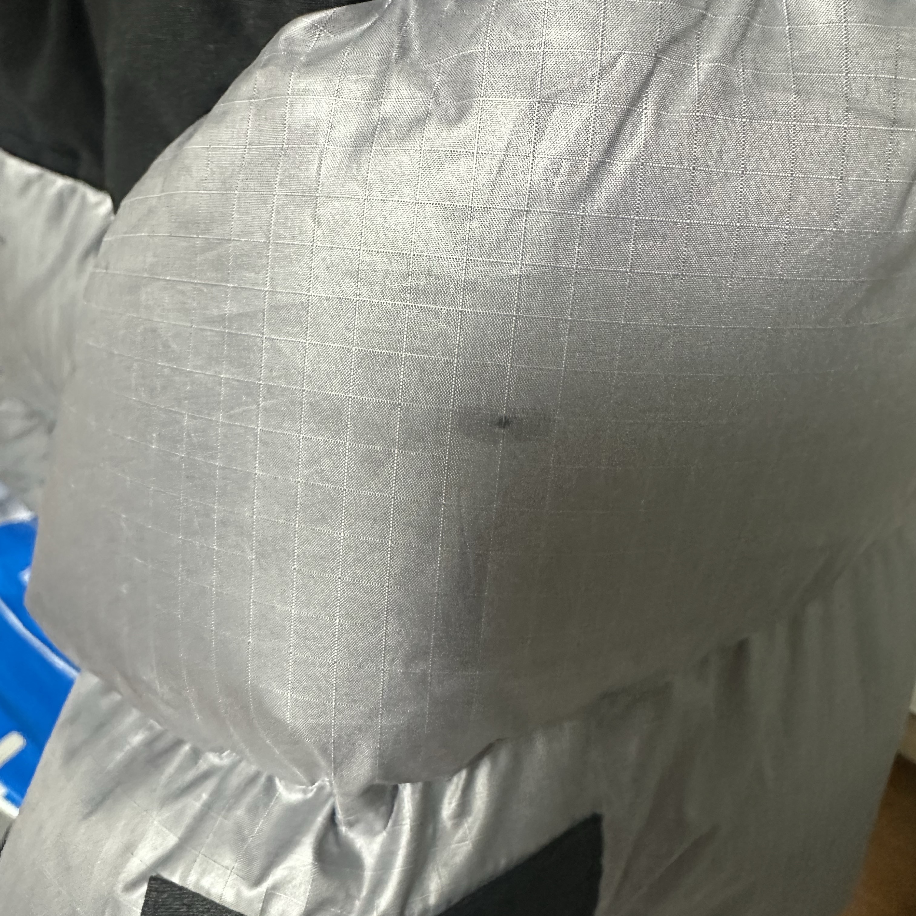 The North Face White Label Novelty Nuptse Down Jacket Heather Gray 착용 스타일 - 2