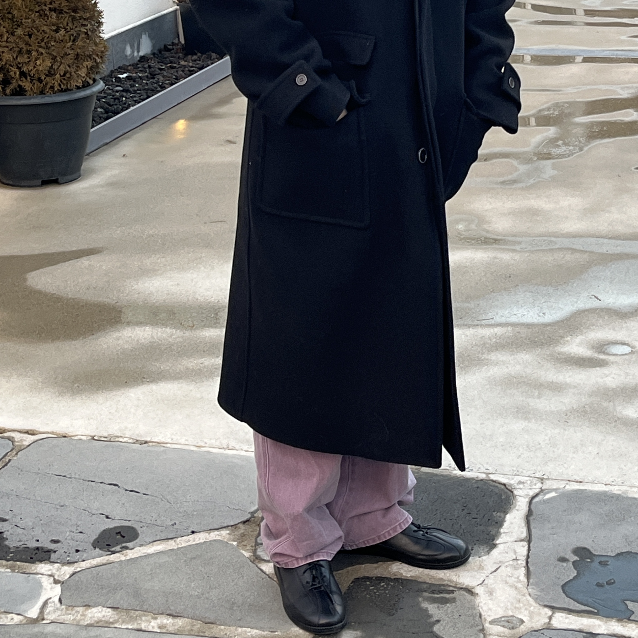 Human Made 5 Panel Nylon Cap Charcoal, Pemont Dress Black 착용 스타일 - 2