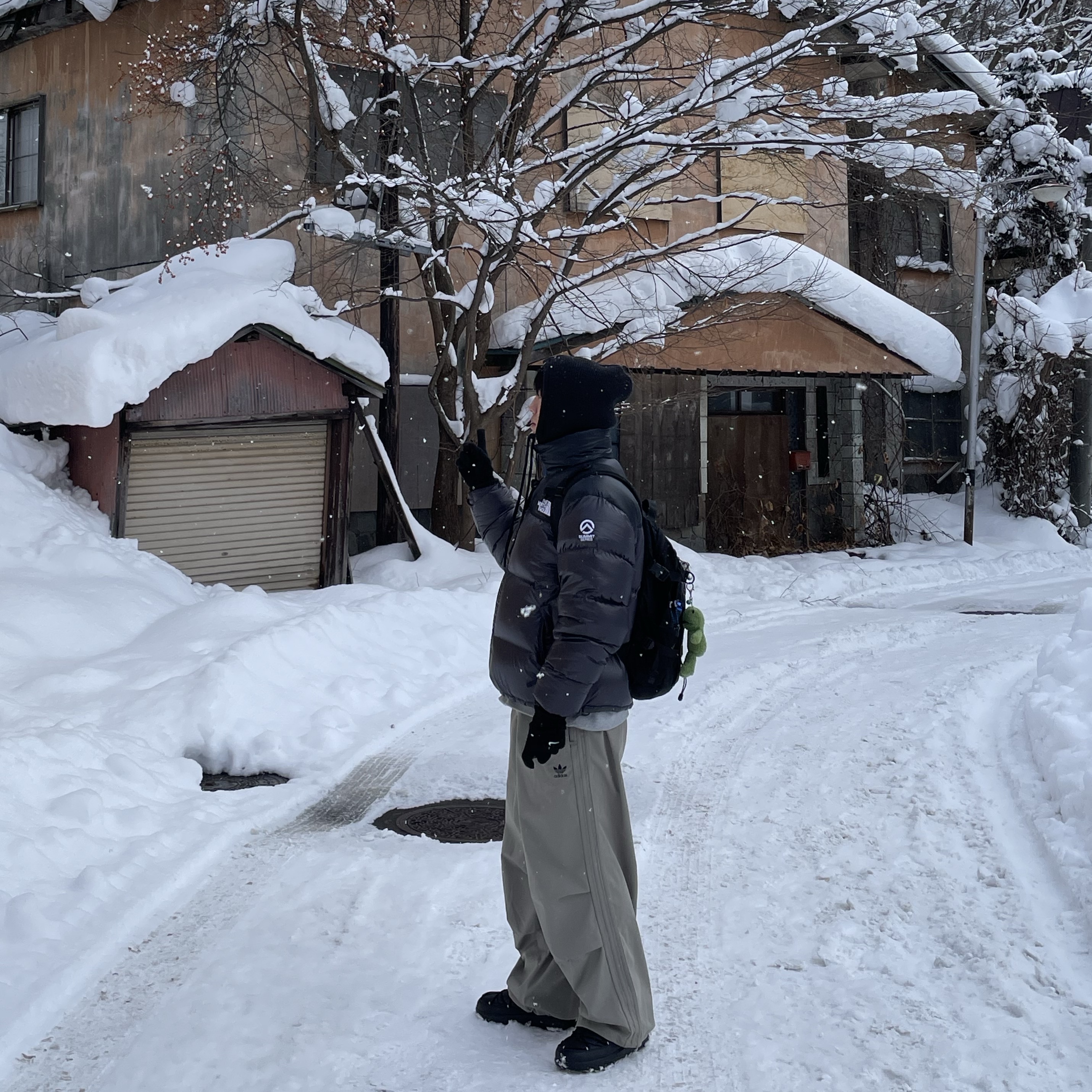Supreme Backpack Black - 18FW, The North Face Quantum Nuptse RDS Down Jacket Silver Gray 착용 스타일 - 1