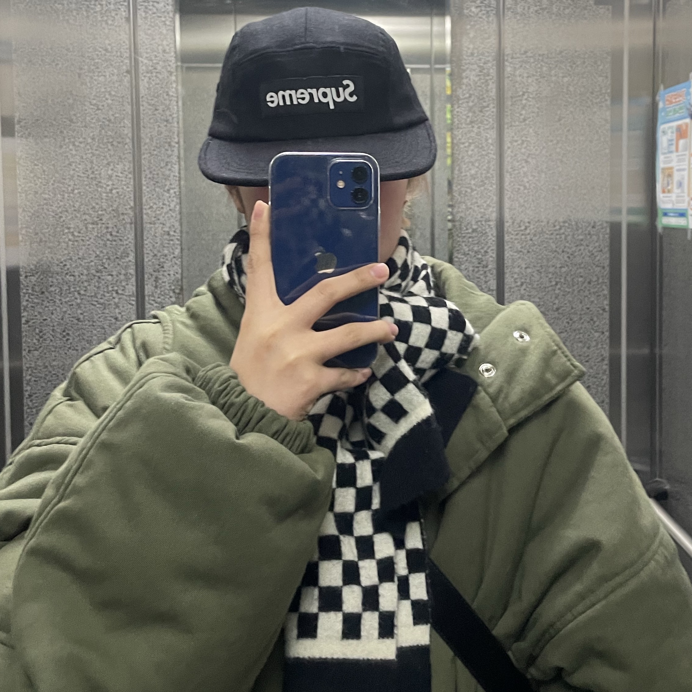 Supreme Lochcarron Camp Cap Black - 24FW 착용 스타일