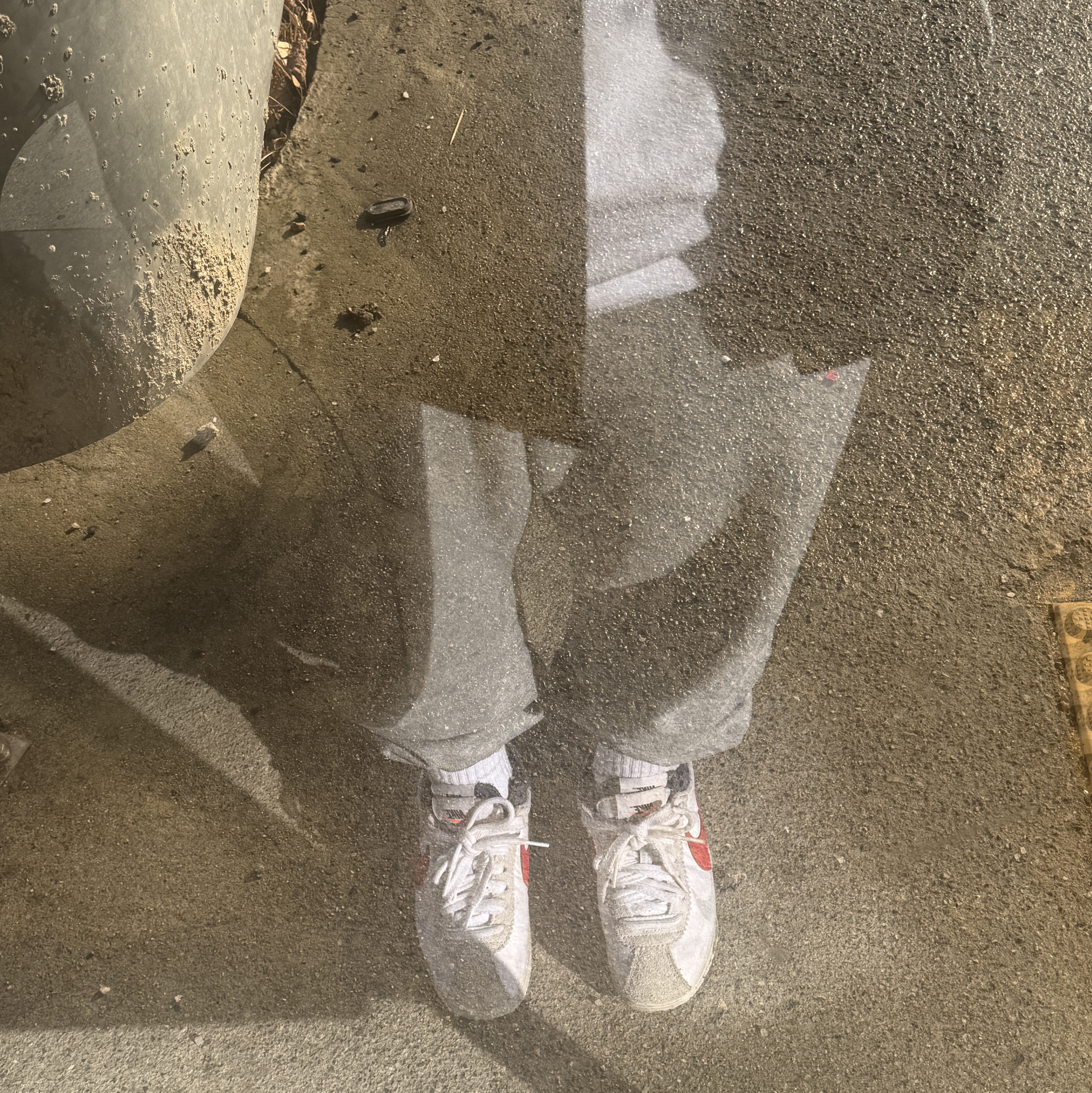 Nike x Sacai Zoom Cortez SP White and University Red, IAB Studio Gingham Check Shirt Black White 착용 스타일