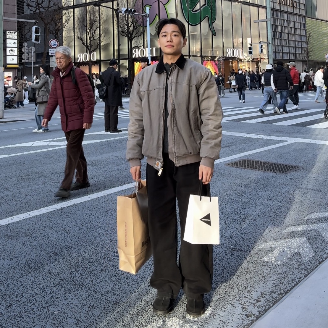 Carhartt WIP OG Santa Fe Jacket Barista Aged Canvas - Winter, Clarks Desert Trek Black Suede 착용 스타일