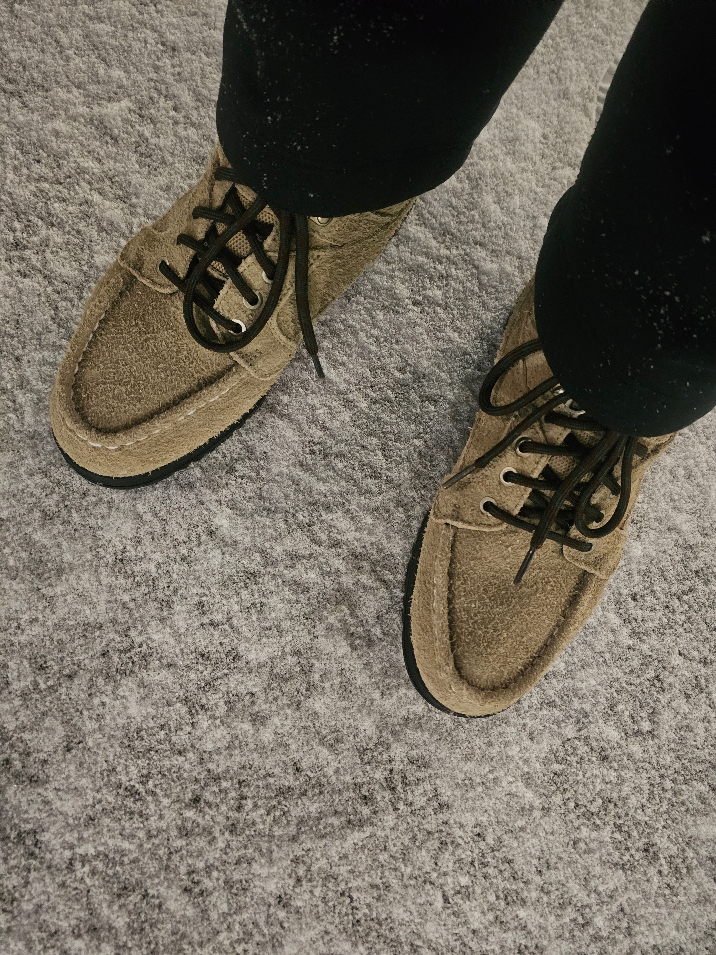 Nike NSW Swoosh Open Hem Fleece Pants Black - Asia, Timberland x Thisisneverthat Heritage Gore-Tex Moc Toe Mid Boots Desert - Wide 착용 스타일 - 4